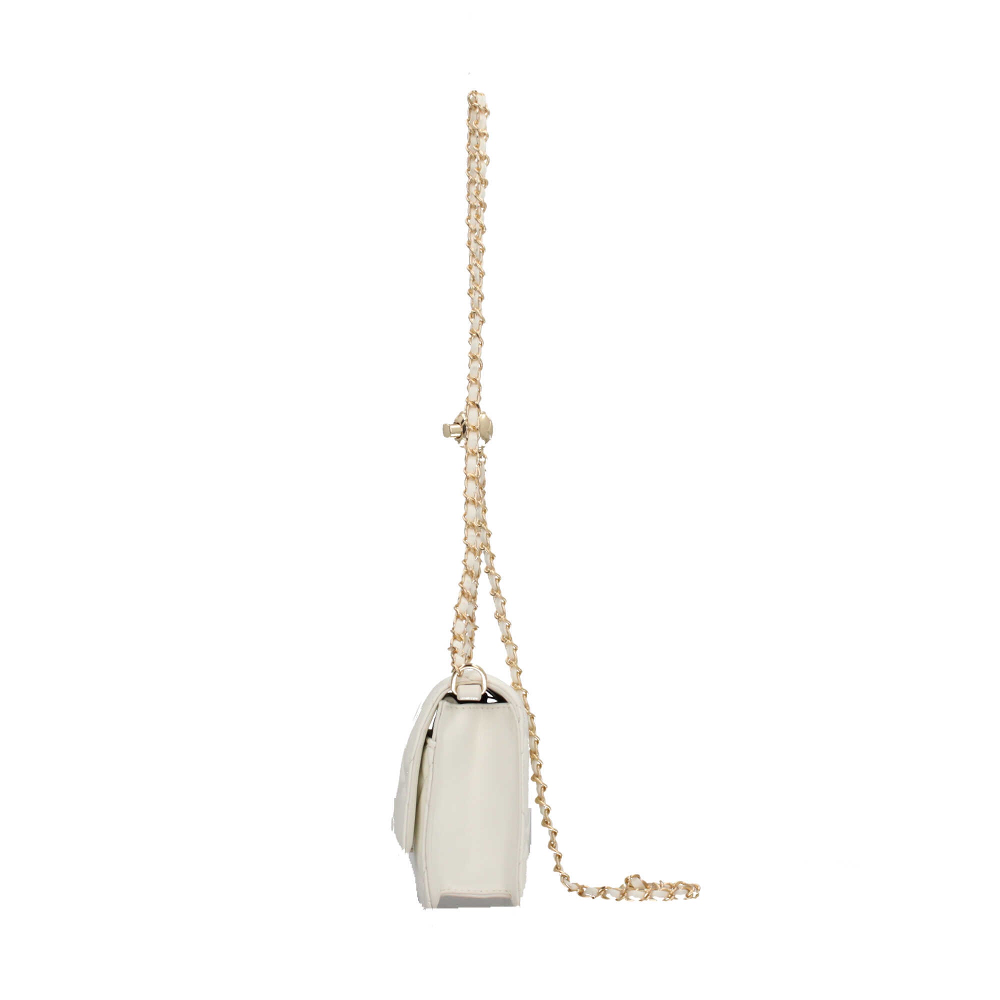 Borsa a tracolla Valentino trapuntata con chiusura a patta BIANCO TU | Giò Fashion