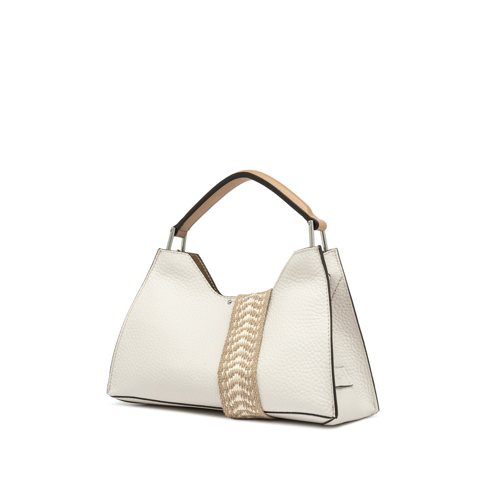 Borsa a mano Gianni Chiarini in pelle con dettaglio intrecciato