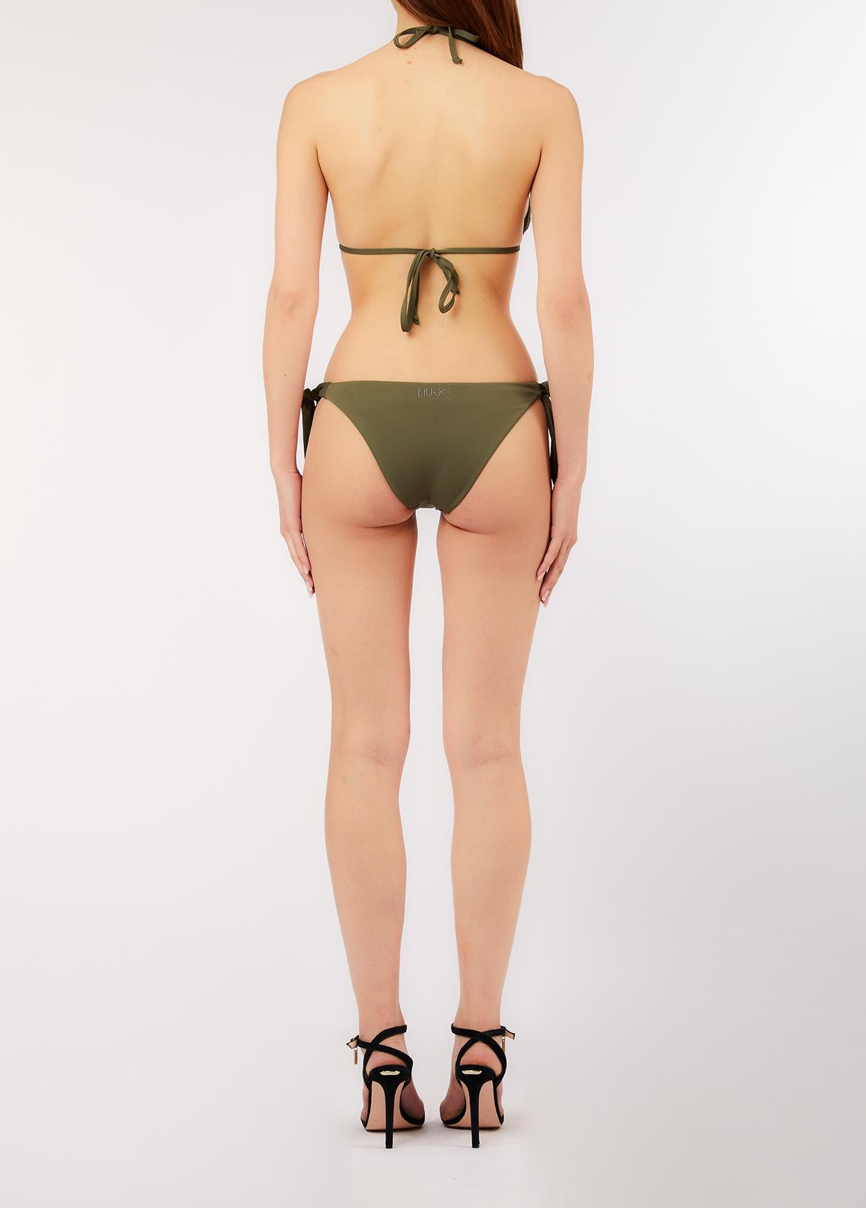 Bikini Liu Jo Donna Triangolo con Slip Laccetti e Applicazioni Gioiello