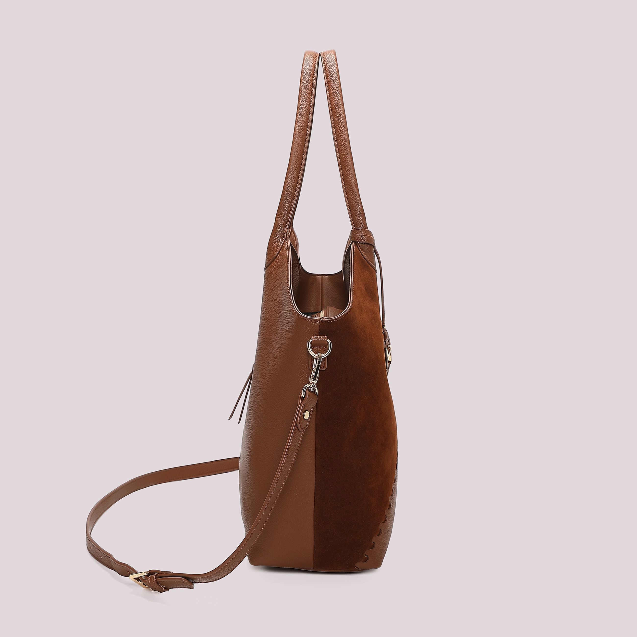 Borsa Shopping Donna Mimi Mua con Patch Diagonale