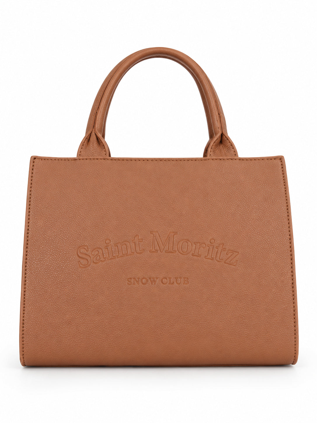 Borsa a Mano Kuvé con Logo Saint Moritz in Rilievo