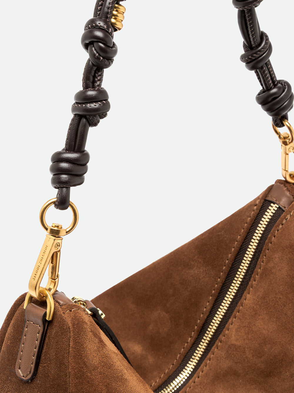 Gianni Chiarini Cleo Borsa Hobo in Pelle Scamosciata