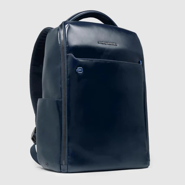 Zaino Piquadro in pelle porta PC e tablet con scomparti organizzati BLU SCURO TU | Giò Fashion