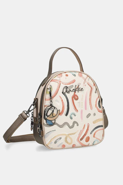 Borsa tracolla donna Anekke con manico superiore e zip Beige TU | Giò Fashion