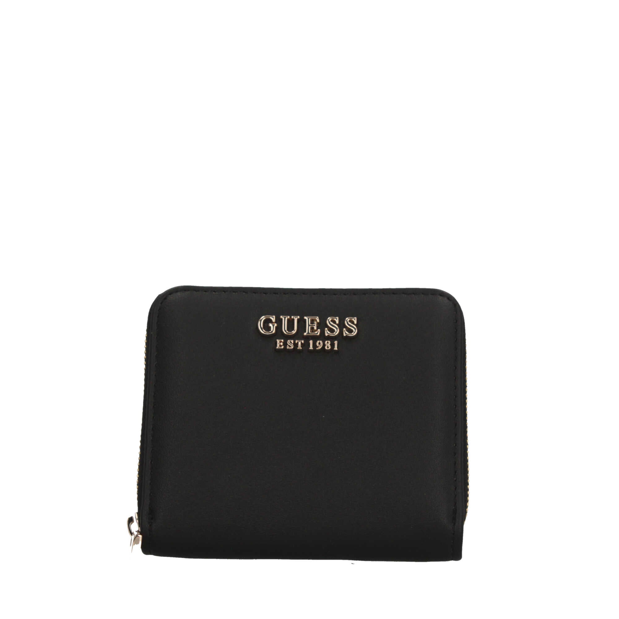 Portafoglio compatto Guess con logo in rilievo Nero TU | Giò Fashion
