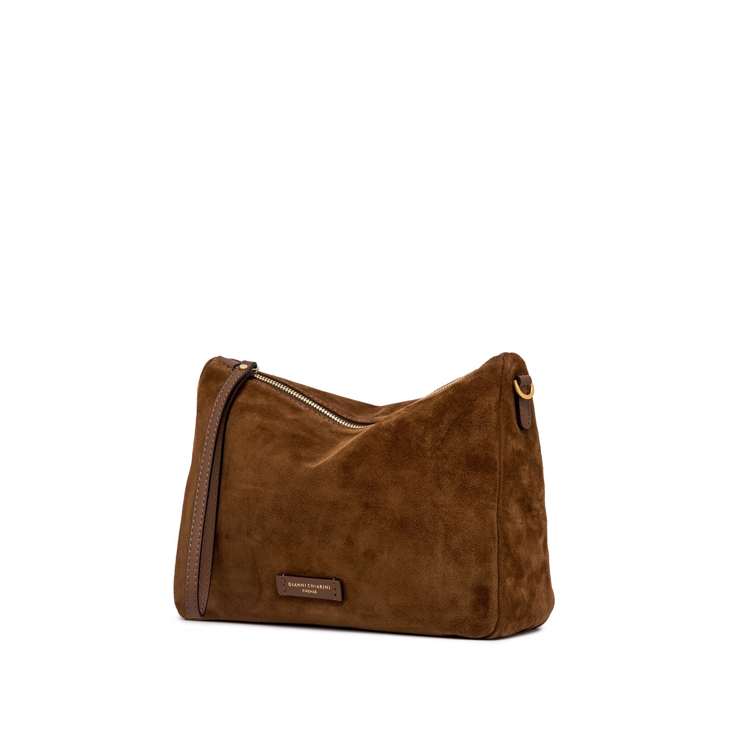 Gianni Chiarini Nora Pouch borsa in pelle scamosciata con tracolla removibile COGNAC TU | Giò Fashion
