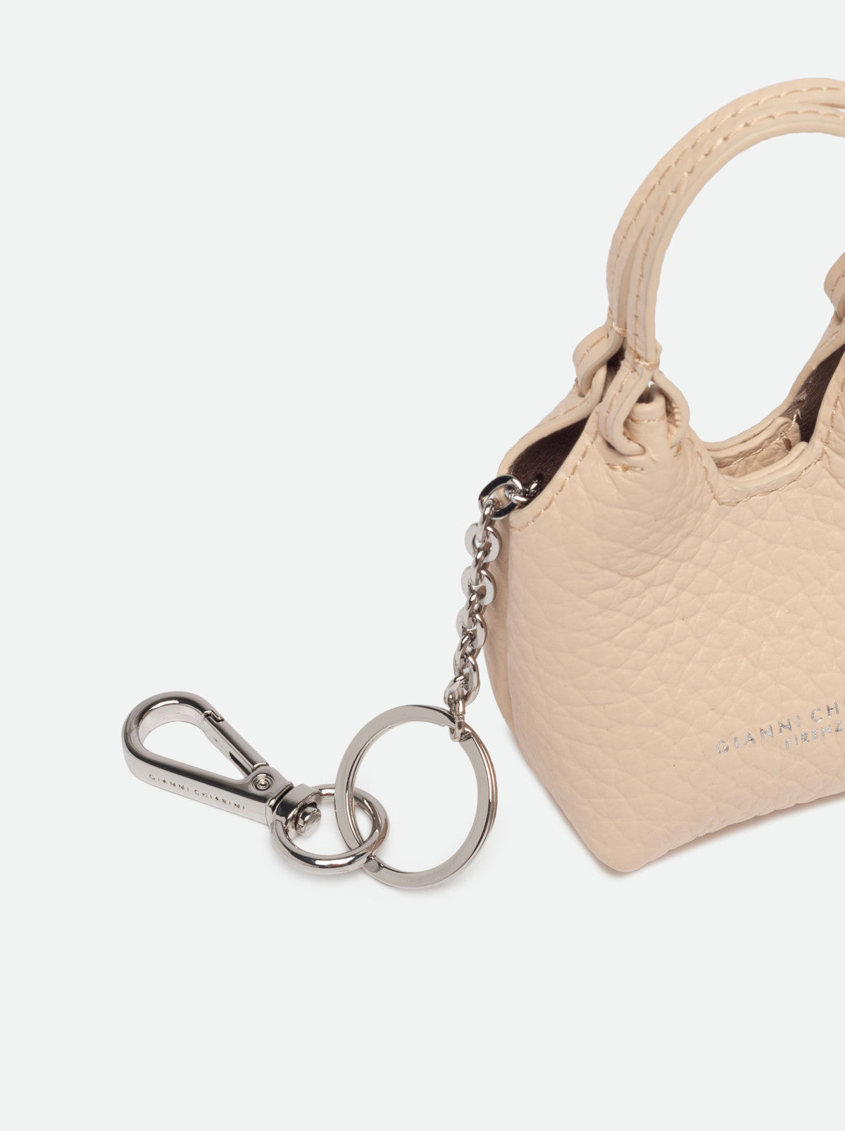 Charm Gianni Chiarini Dua in Vera Pelle Martellata – Accessorio per Borsa