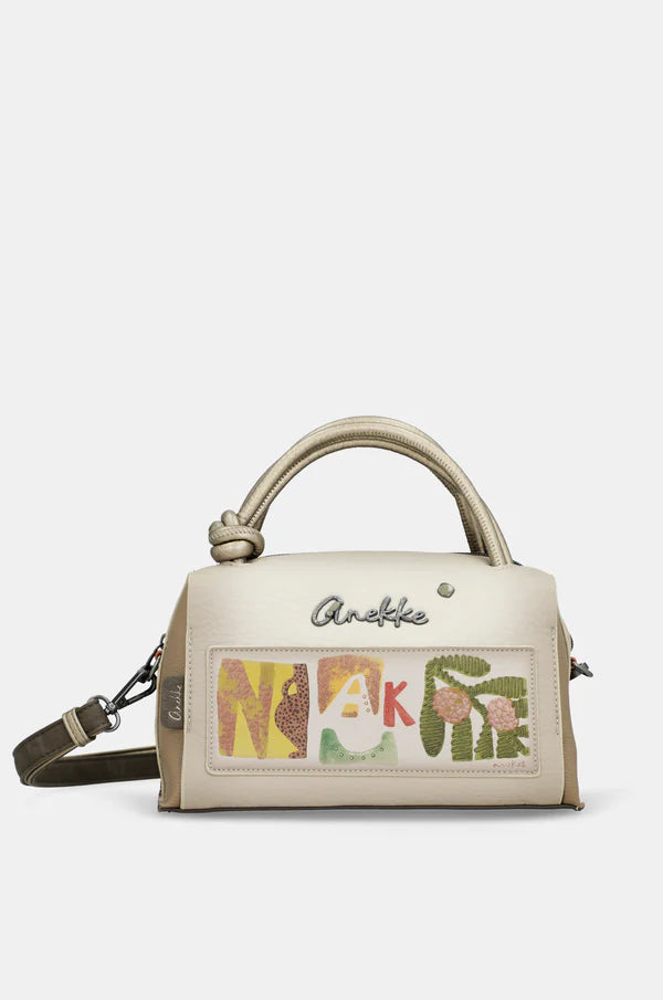 Borsa Bauletto Anekke Donna con Tracolla Regolabile Design Compatto Beige TU | Giò Fashion