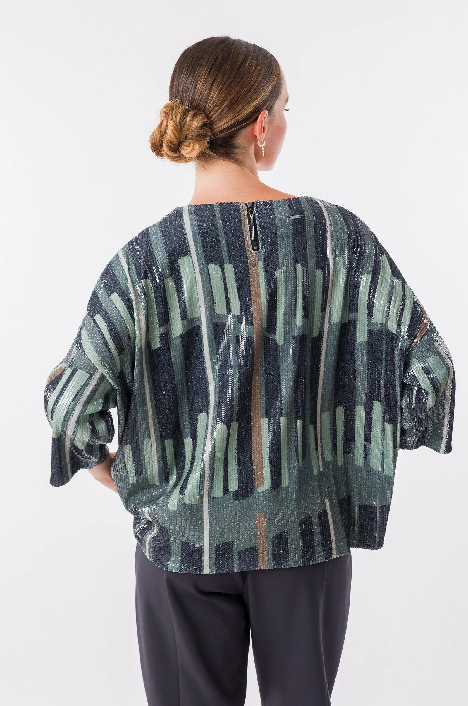 Camicia Donna Anekke con Stampa Artistica ed Effetto Brillante