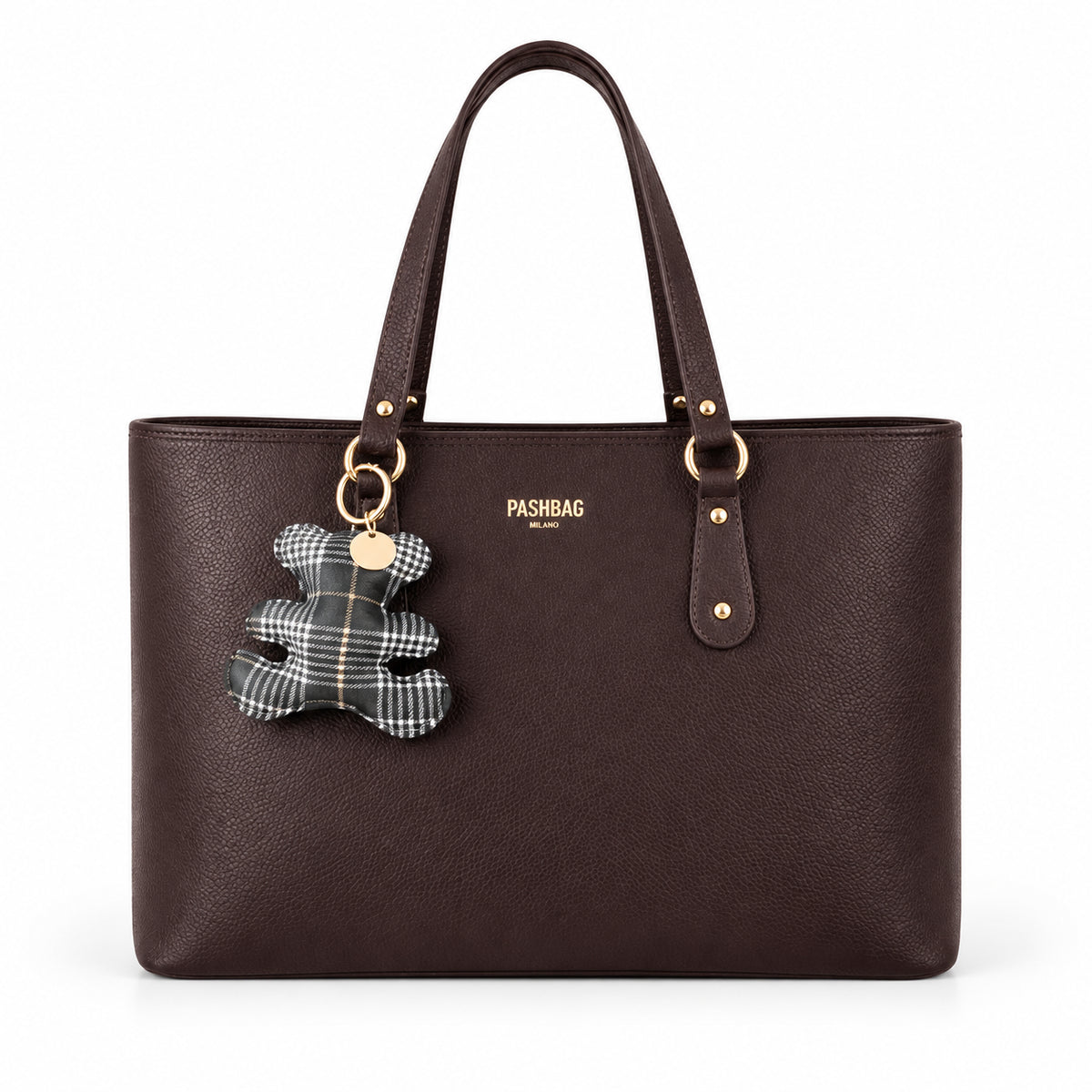 PashBag Borsa Shopper Donna Capiente con Charm Orsetto