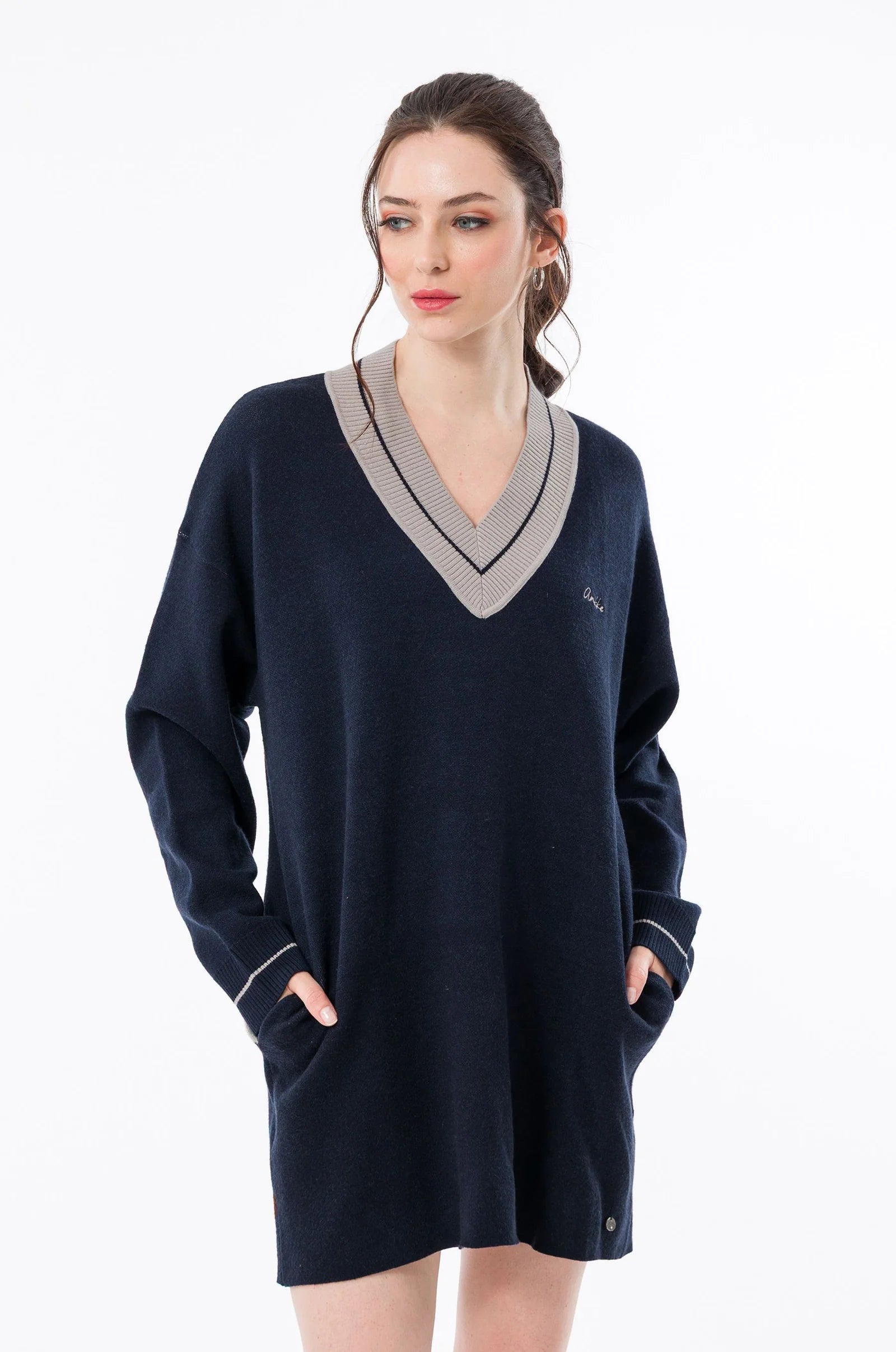 Abito Donna Anekke in Maglia con Scollo a V