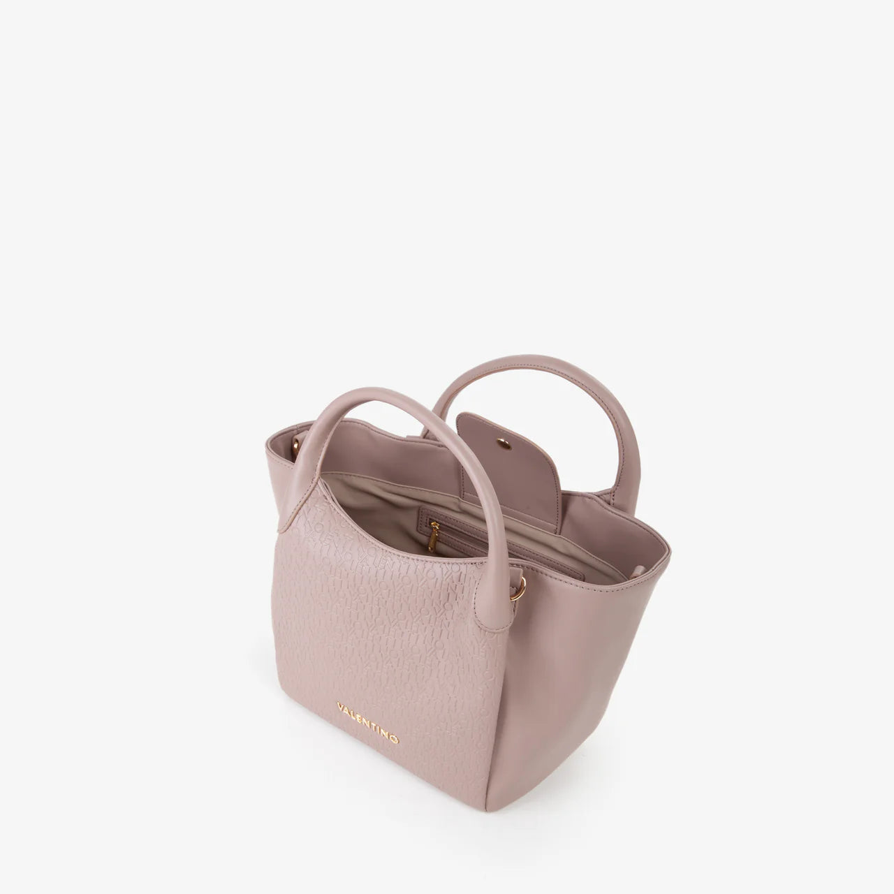 Valentino borsa a mano donna con logo in rilievo Beige TU | Giò Fashion