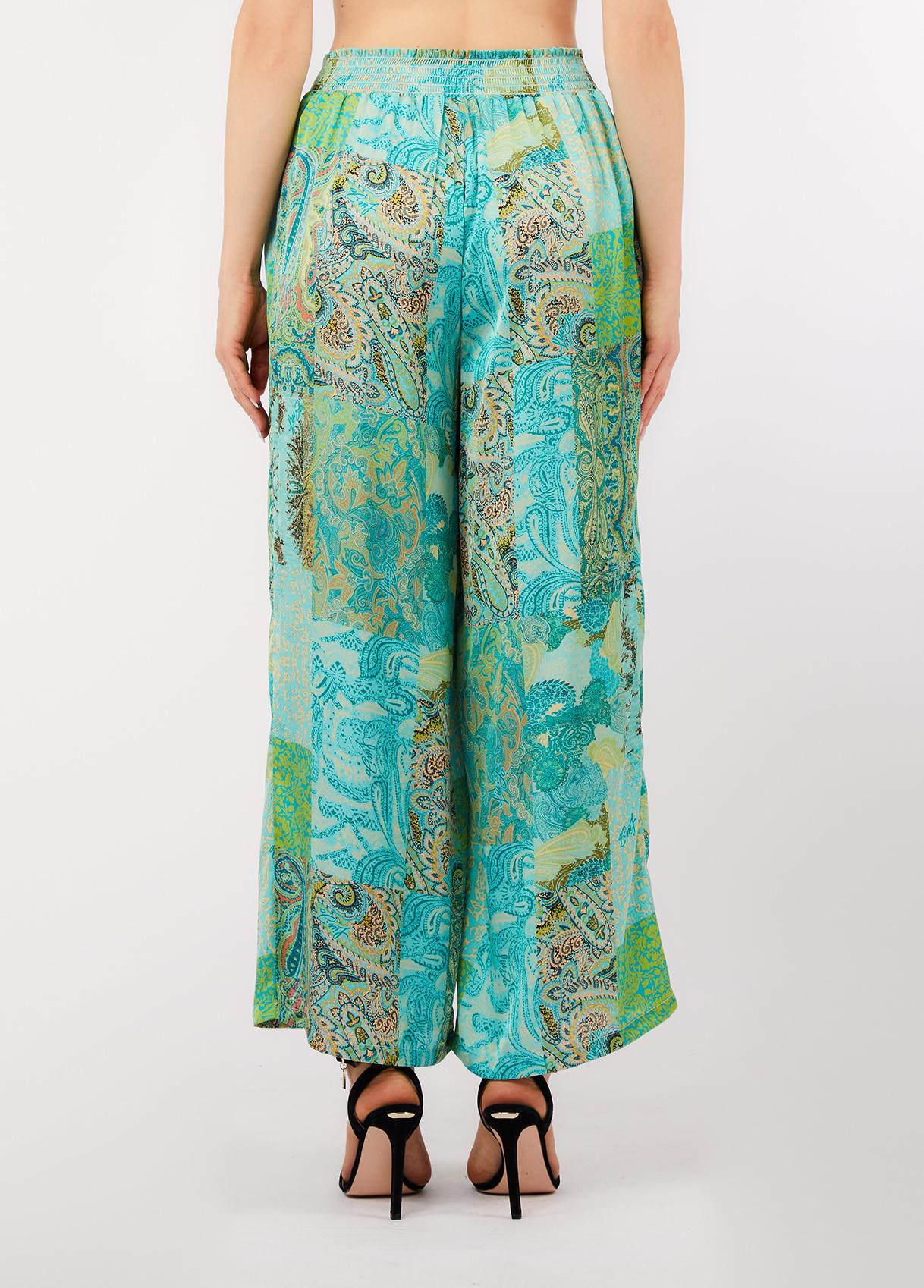 Pantaloni Liu Jo Donna Palazzo con Stampa Paisley