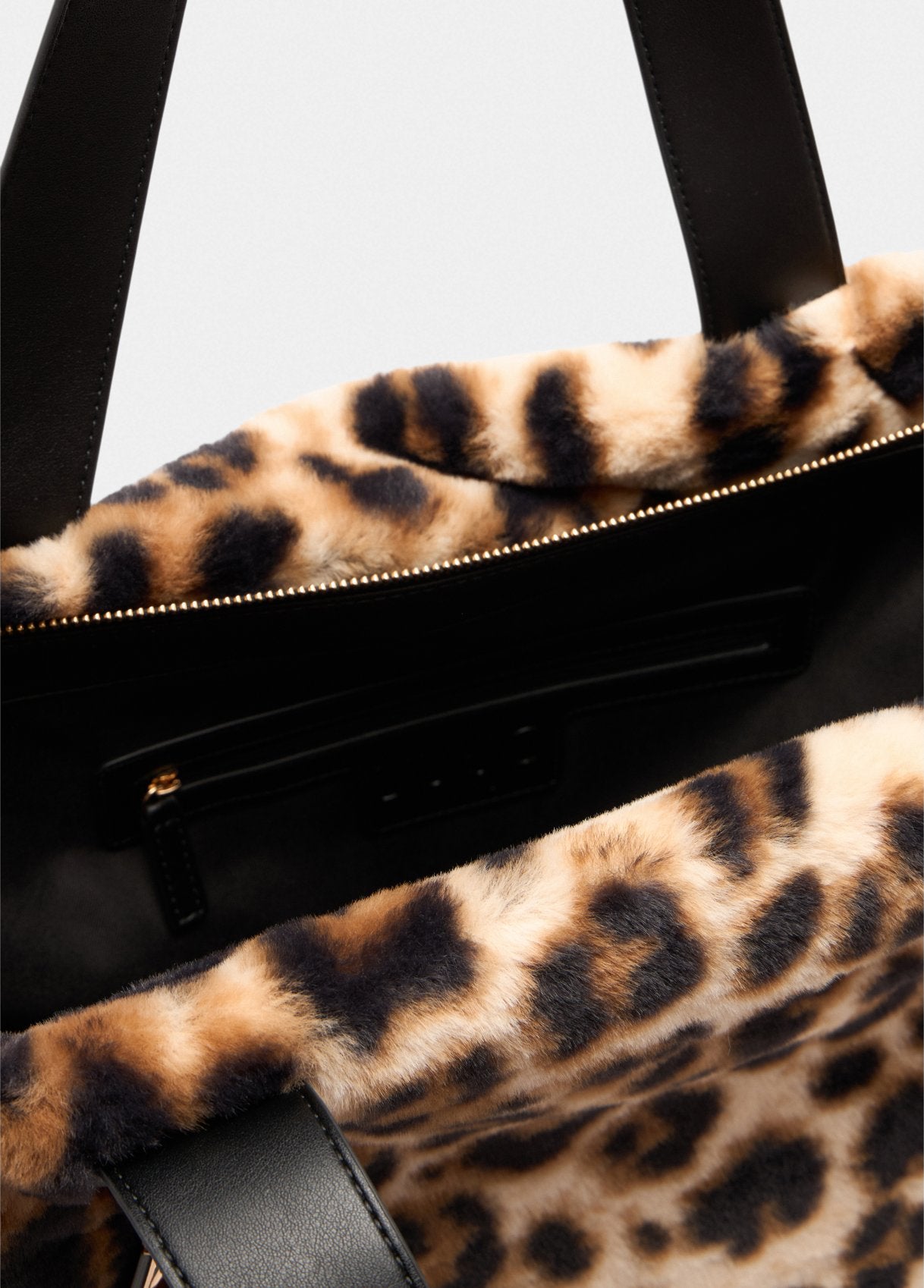 Borsa shopper Liu Jo in pelliccia effetto lavorato ANIMALIER TU | Giò Fashion