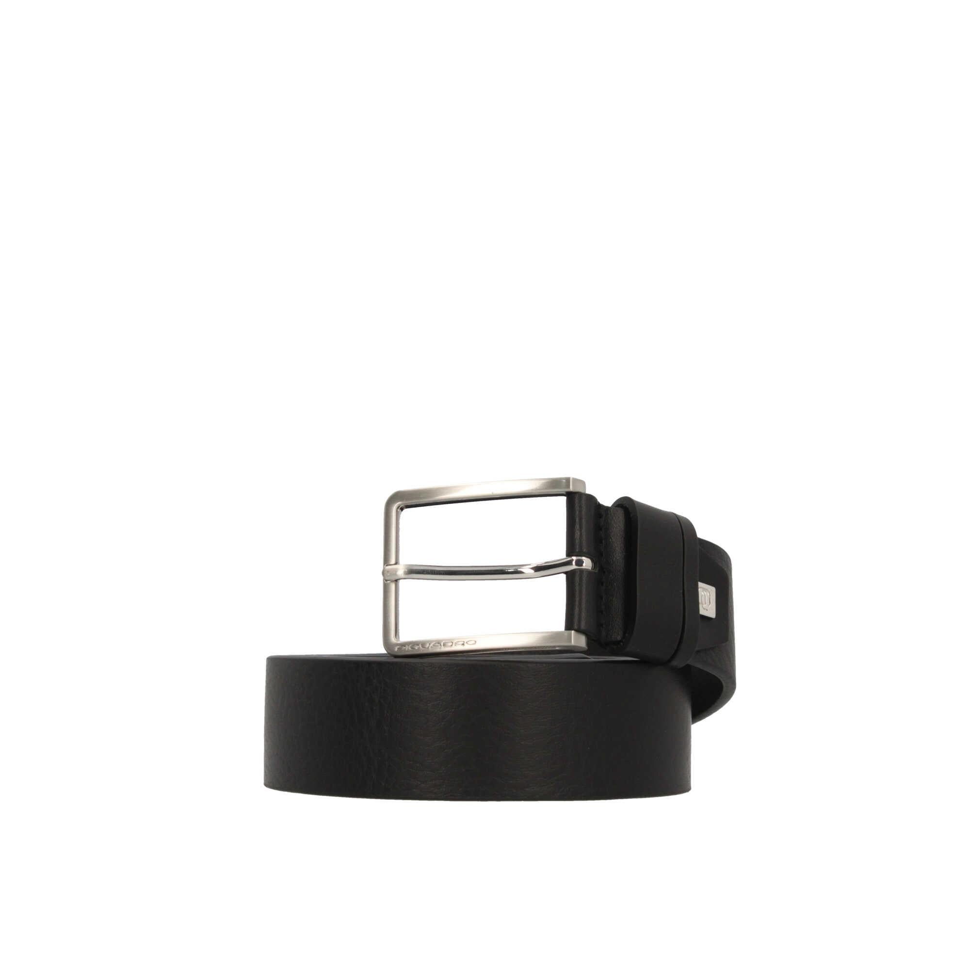 Cintura Piquadro uomo in pelle con fibbia classica in metallo