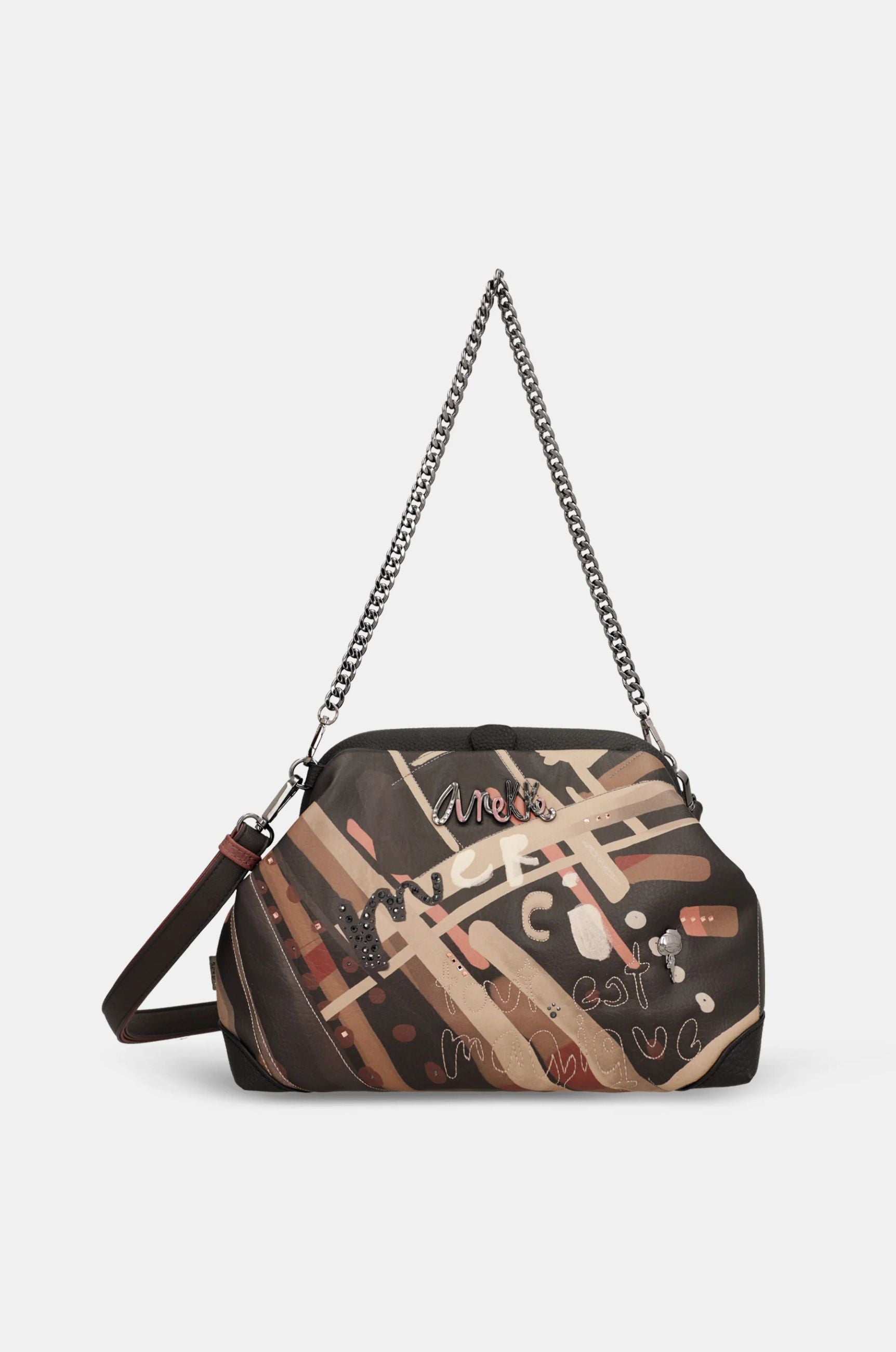 Borsa Anekke City Moments con catena Marrone TU | Giò Fashion