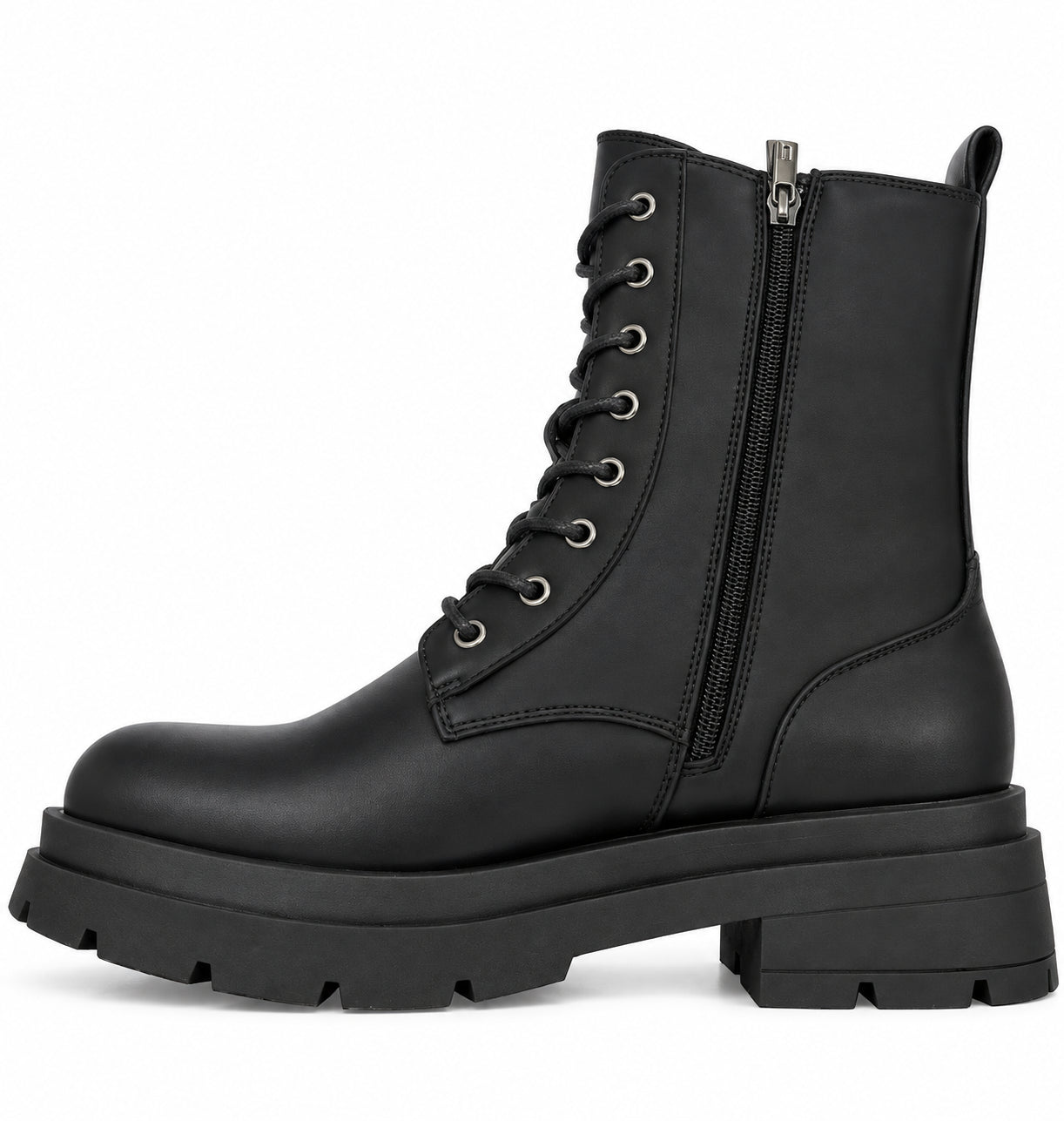 Anfibi Donna Ynot? Neri con Suola Chunky Carrarmato