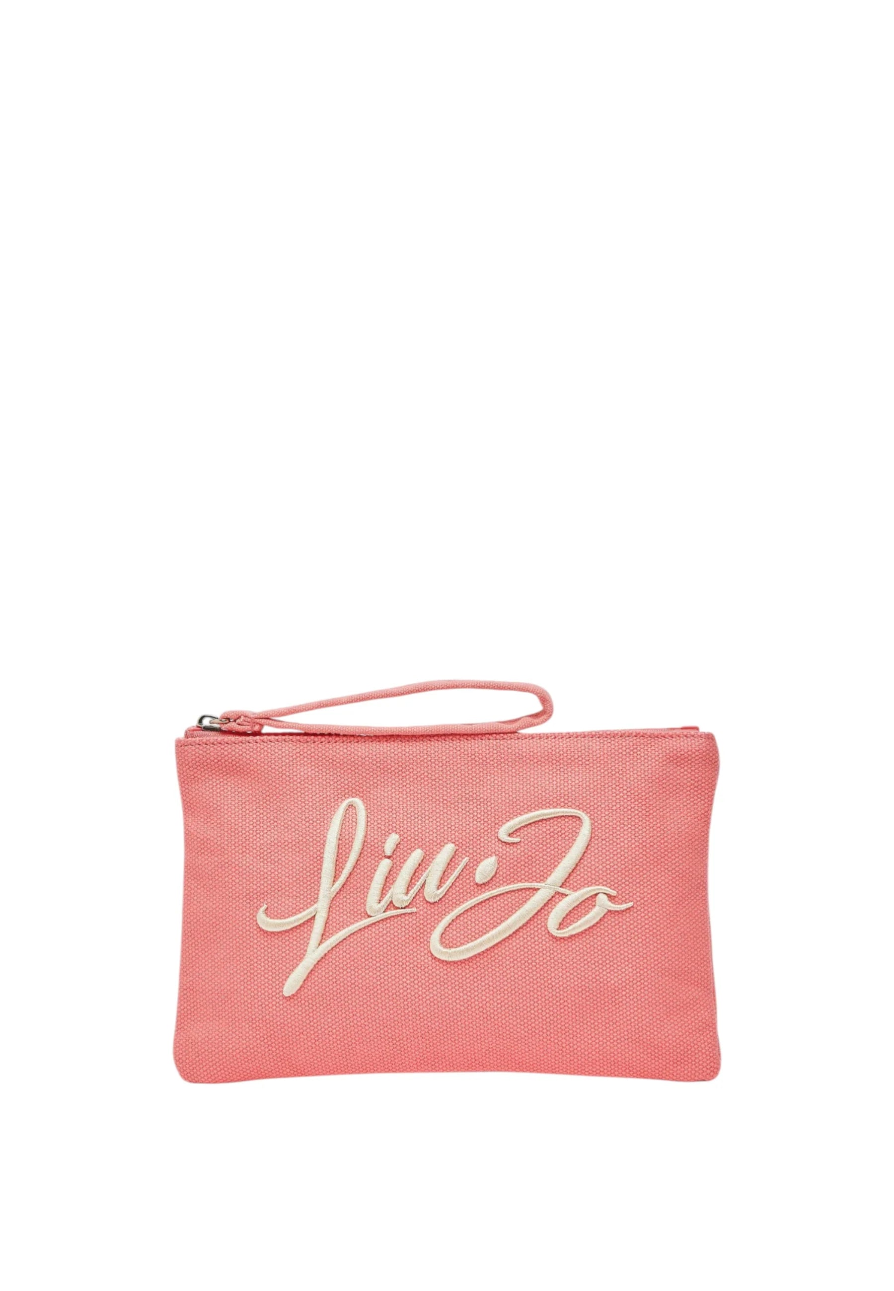 Pochette Liu Jo in Tessuto con Logo Ricamato