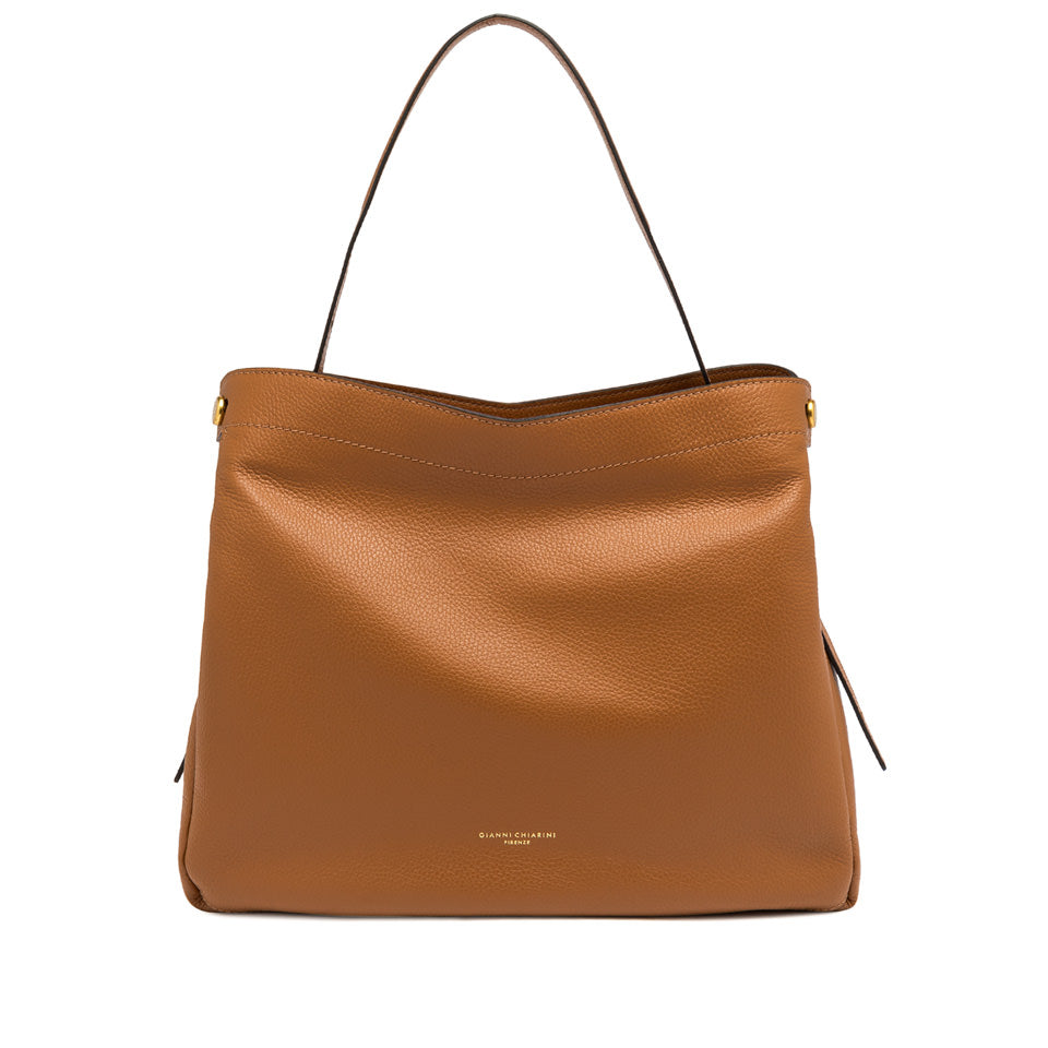 Borsa a spalla Gianni Chiarini Ottavia in pelle con doppia portabilità CUOIO TU | Giò Fashion
