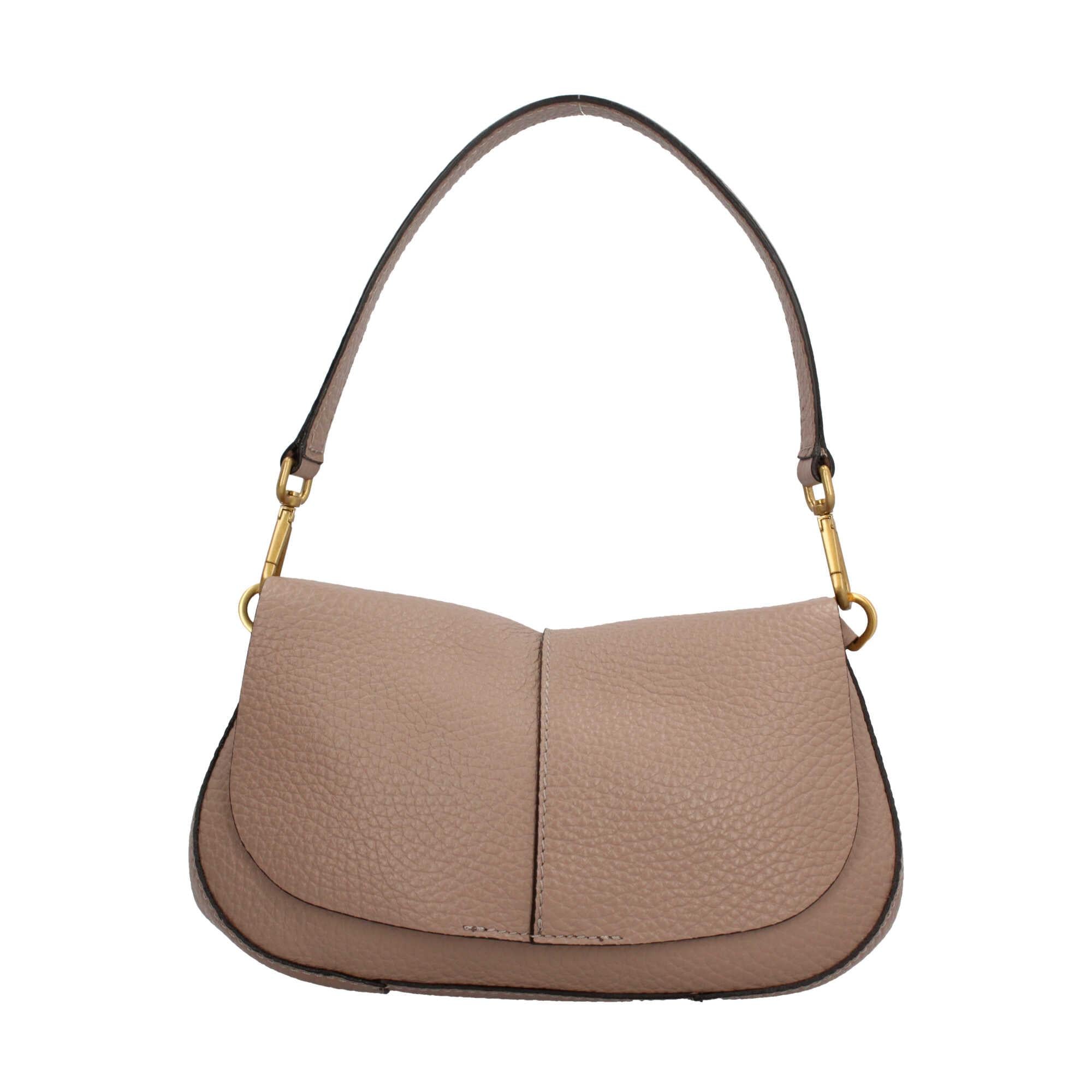Borsa Gianni Chiarini Helena Round in pelle con doppia tracolla BEIGE TU | Giò Fashion