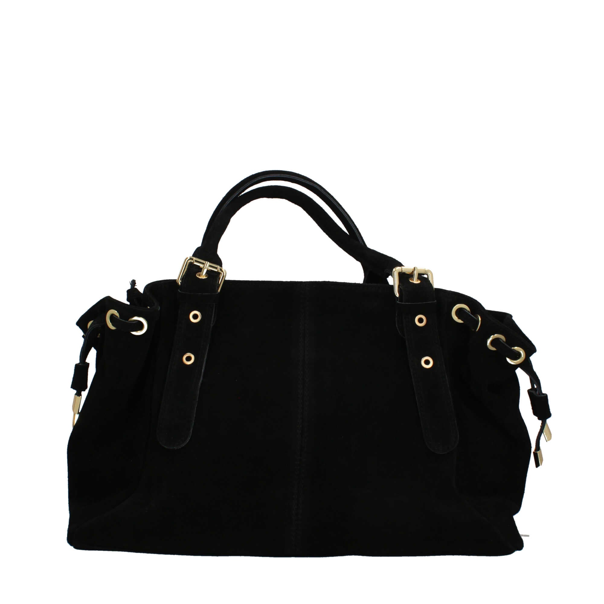 Borsa a mano in vera pelle scamosciata Made in Italy