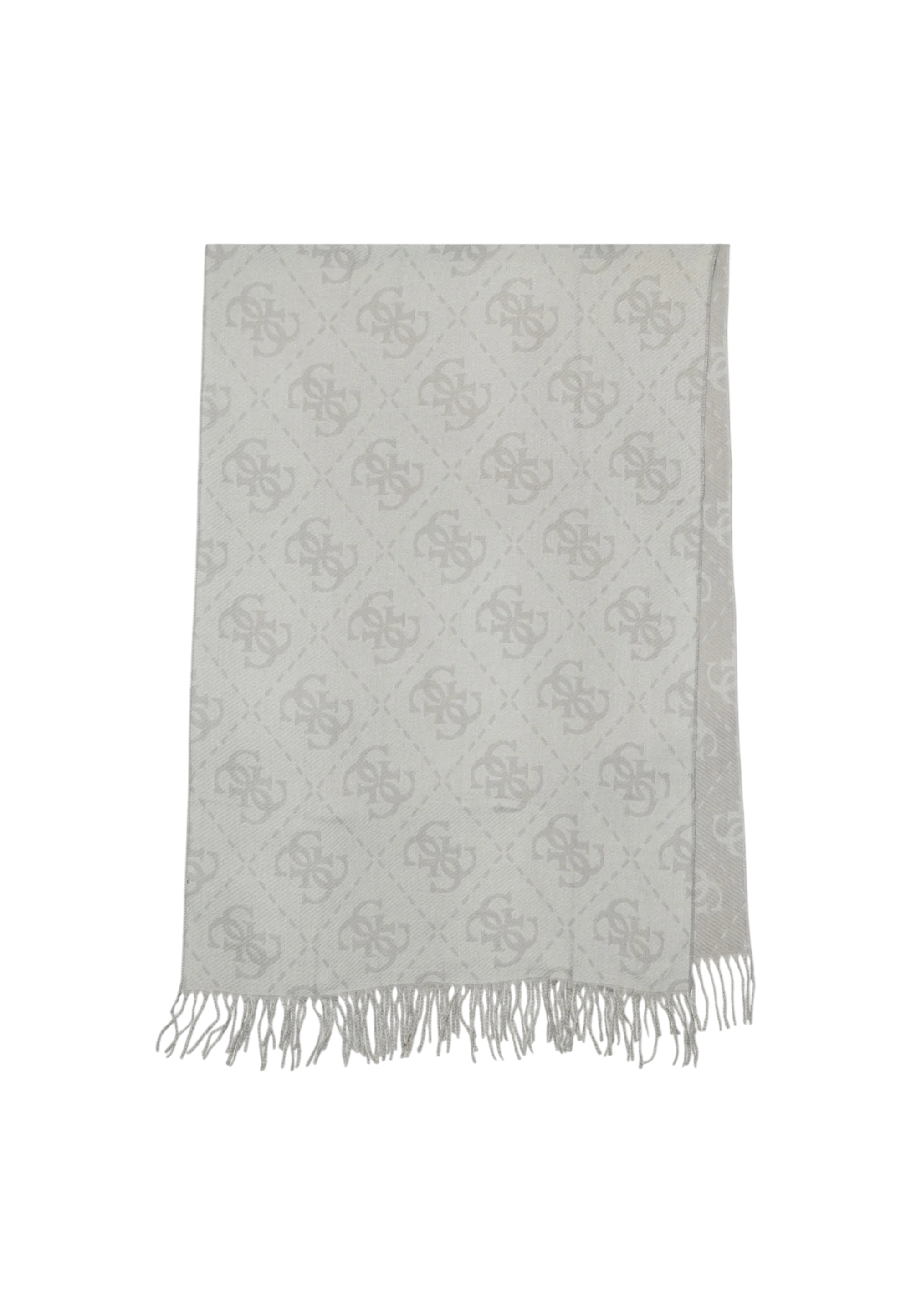 Sciarpa Guess con logo intrecciato e frange