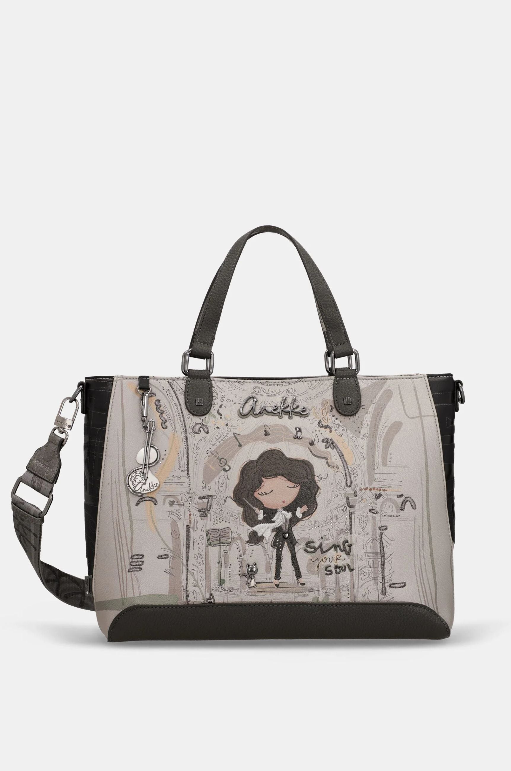 Borsa Quadrata Donna Anekke con Manici e Tracolla