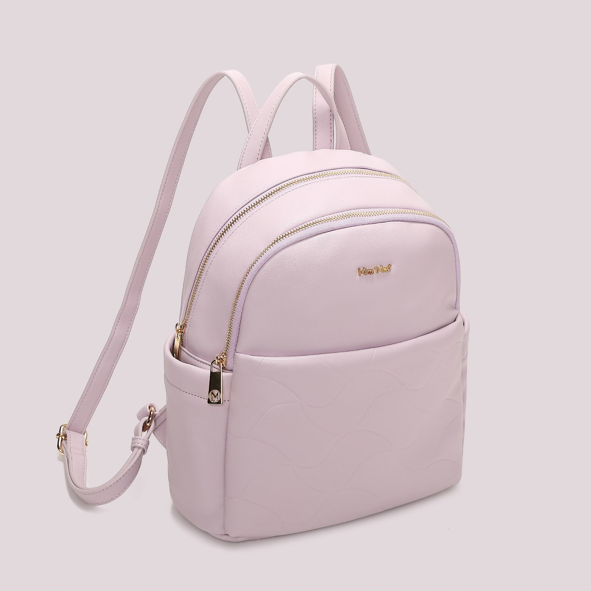 Zaino donna Mimi Mua compatto con motivo trapuntato e design moderno