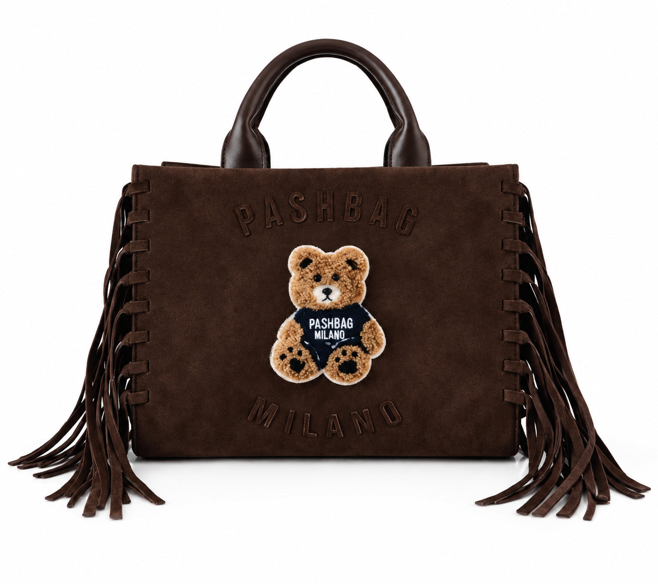 PashBag Borsa a Mano Donna con Frange Laterali Teddy
