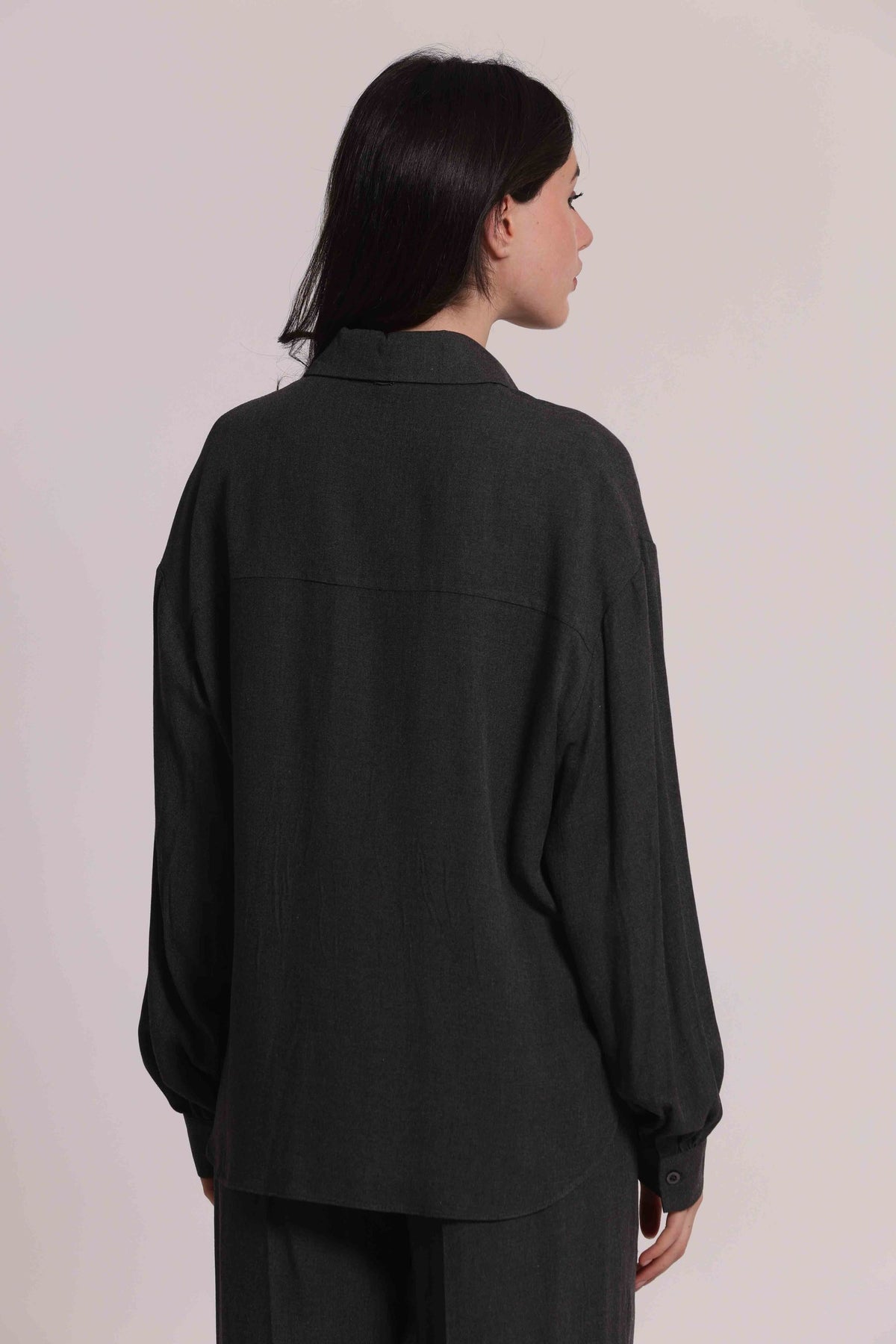 Camicia Donna Oversize con Tasche Frontali Mimi Mua