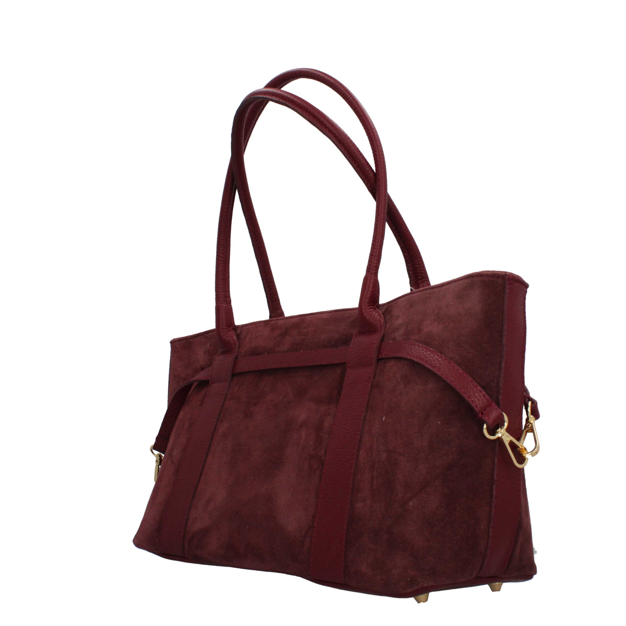 Borsa in vera pelle Made in Italy a mano e spalla elegante BORDEAUX TU | Giò Fashion
