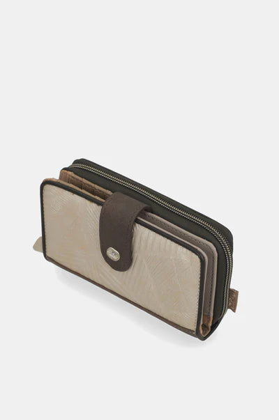 Portafoglio donna Anekke medio con zip e scomparti Beige TU | Giò Fashion
