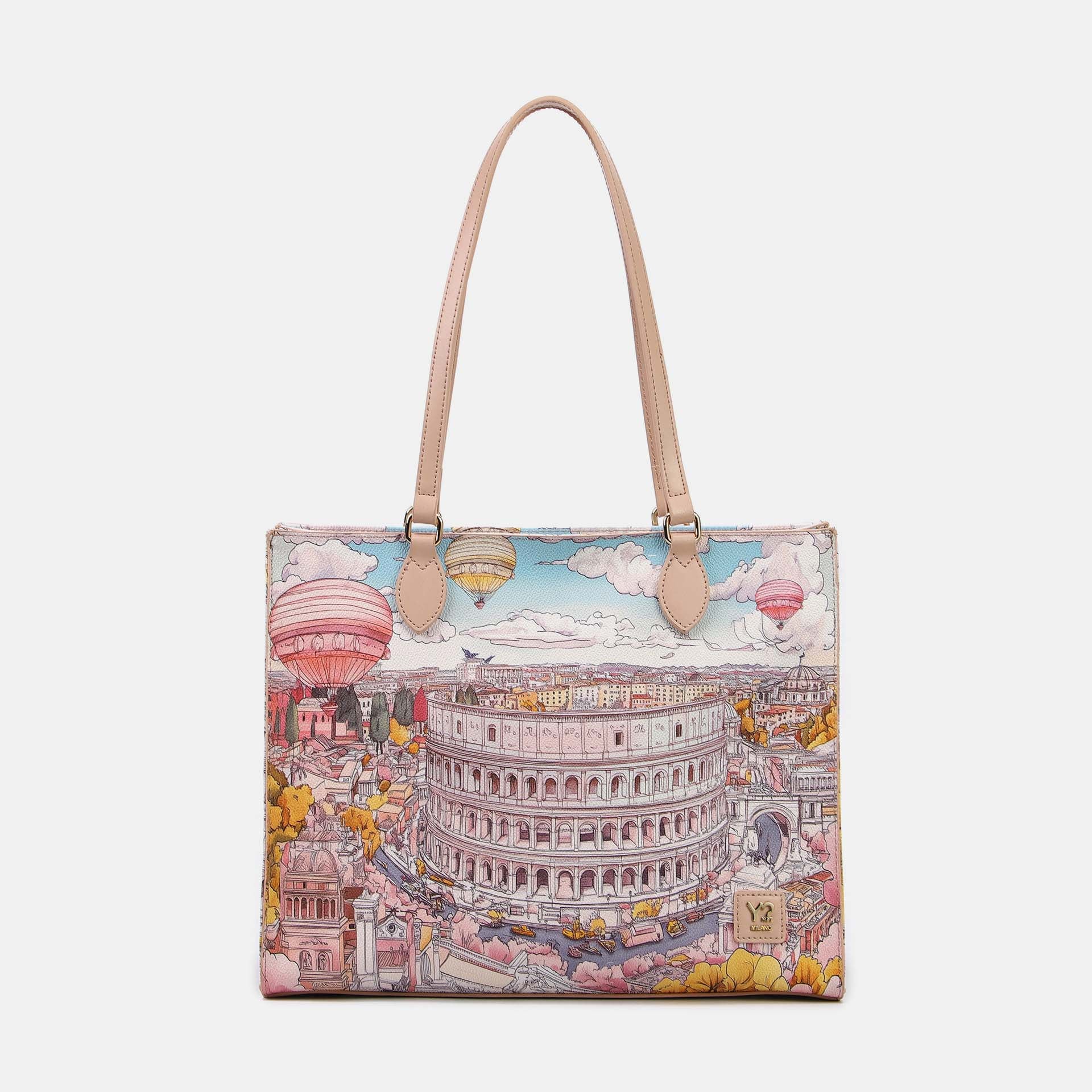 Y-Not Shopper Quadrata Fashionopoly Rome TU | Giò Fashion