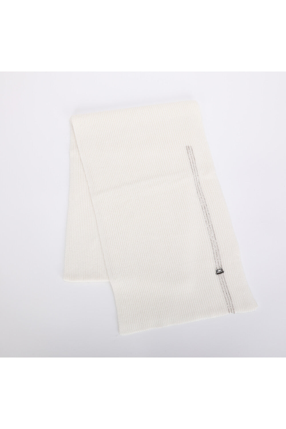Sciarpa donna Mimi Mua in maglia con dettaglio elegante PANNA TU | Giò Fashion