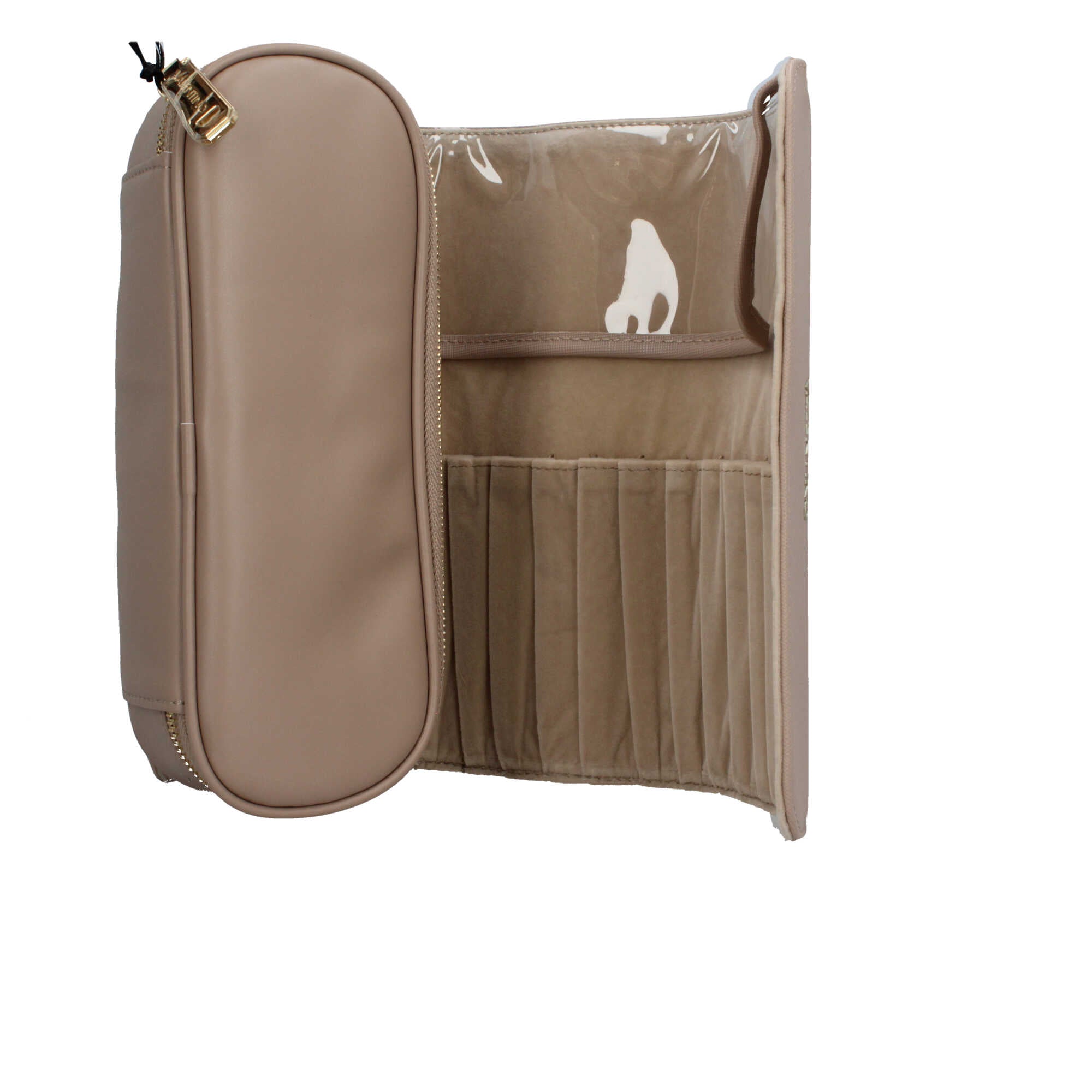 Portagioielli valentino con chiusura zip Beige TU | Giò Fashion