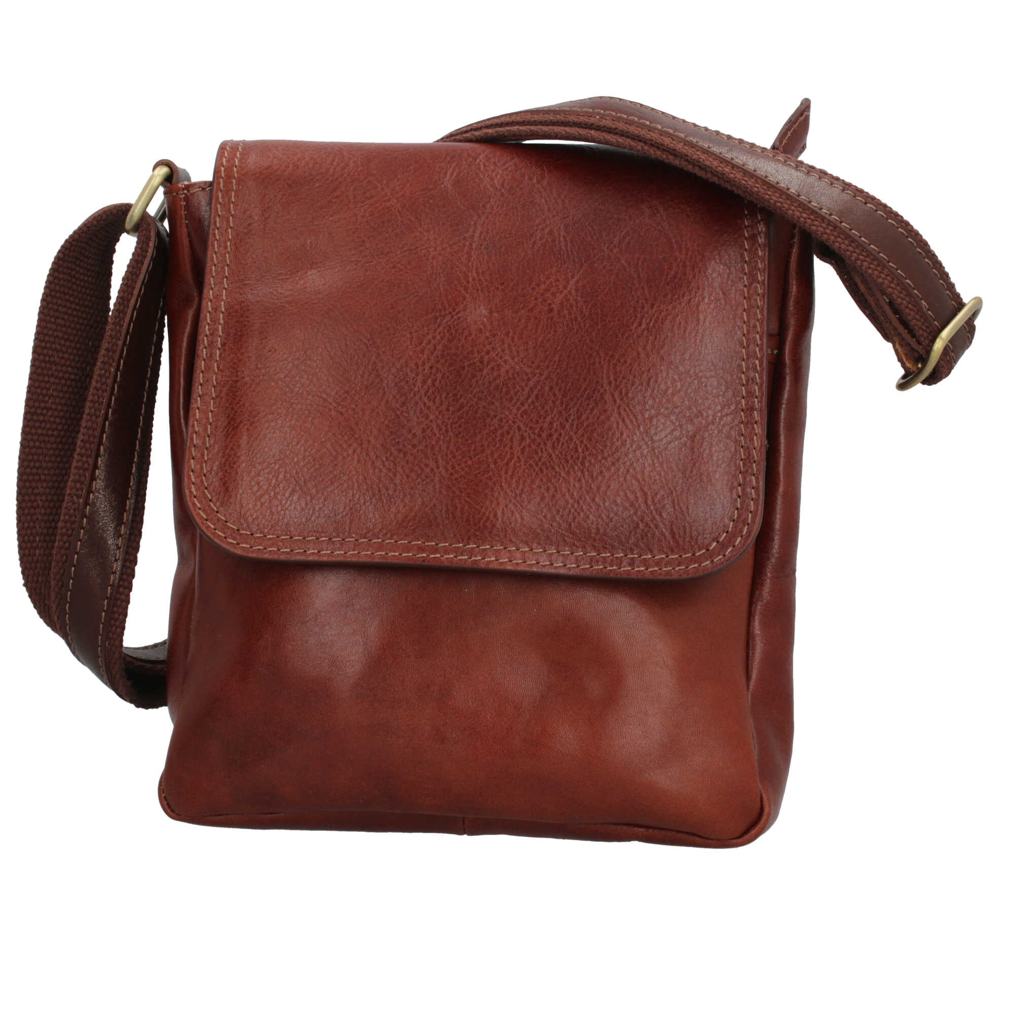 Borsa a tracolla in vera pelle artigianale Made in Italy