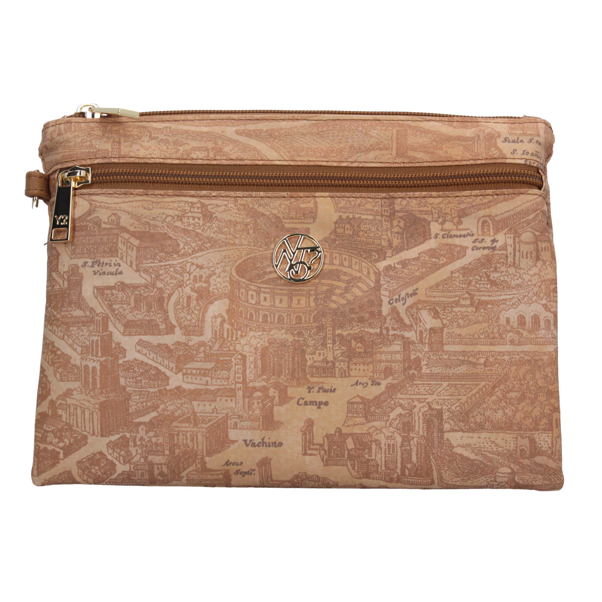 Pochette YNot compatta e funzionale con cinturino removibile Marrone TU | Giò Fashion