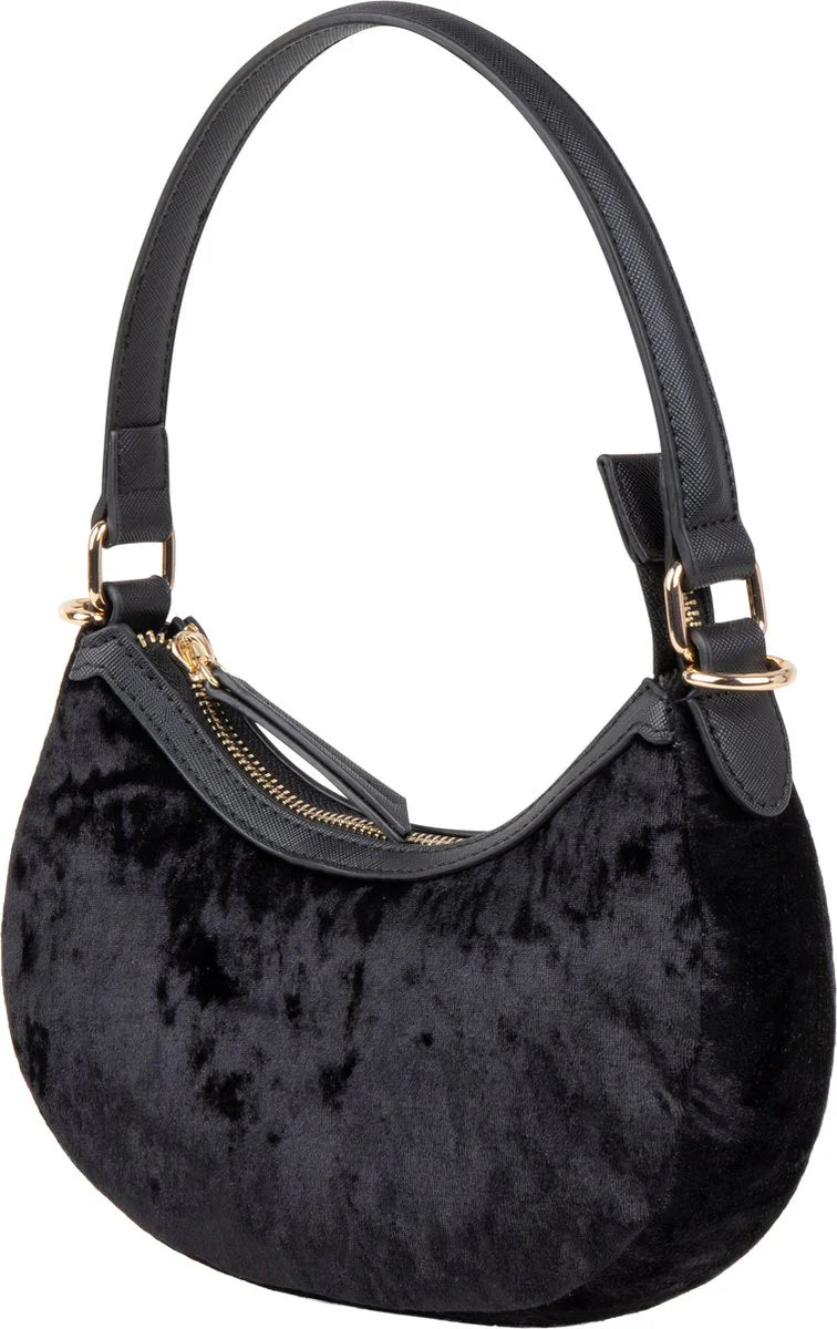 Mario Valentino borsa a spalla morbida con chiusura zip NERO TU | Giò Fashion