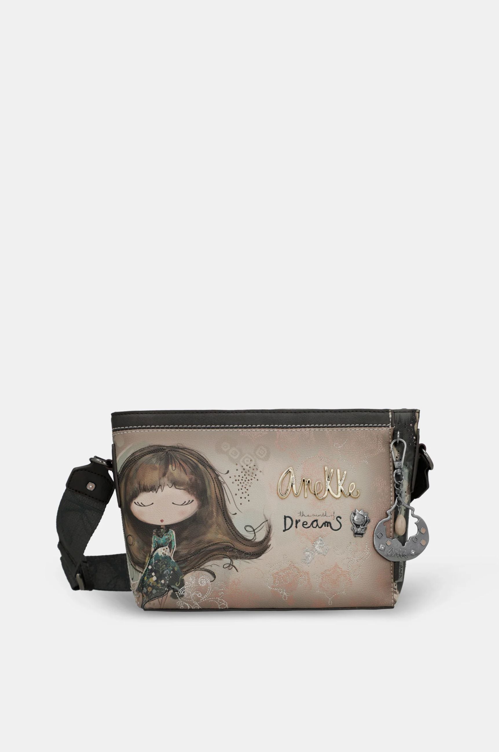 Borsa a tracolla Anekke The World of Dreams con design rettangolare Beige TU | Giò Fashion