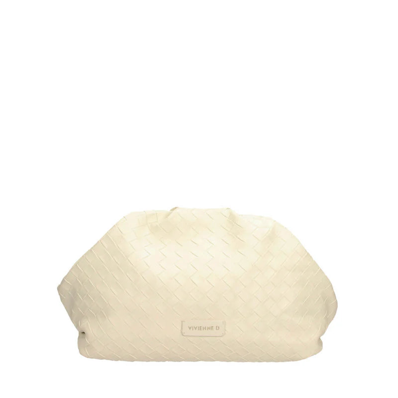Pochette Vivienne D donna con catena design elegante trapuntato moderno Bianco TU | Giò Fashion