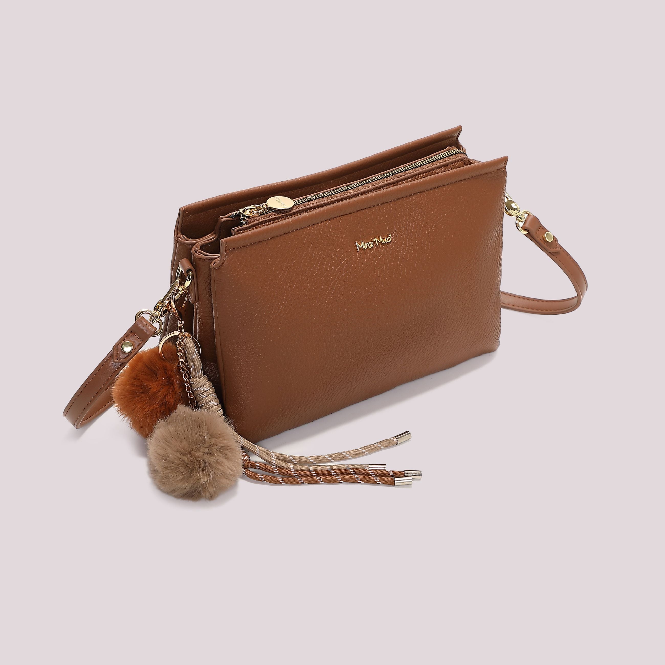 Borsa a Tracolla Donna Mimi Mua con Dettaglio Appeso