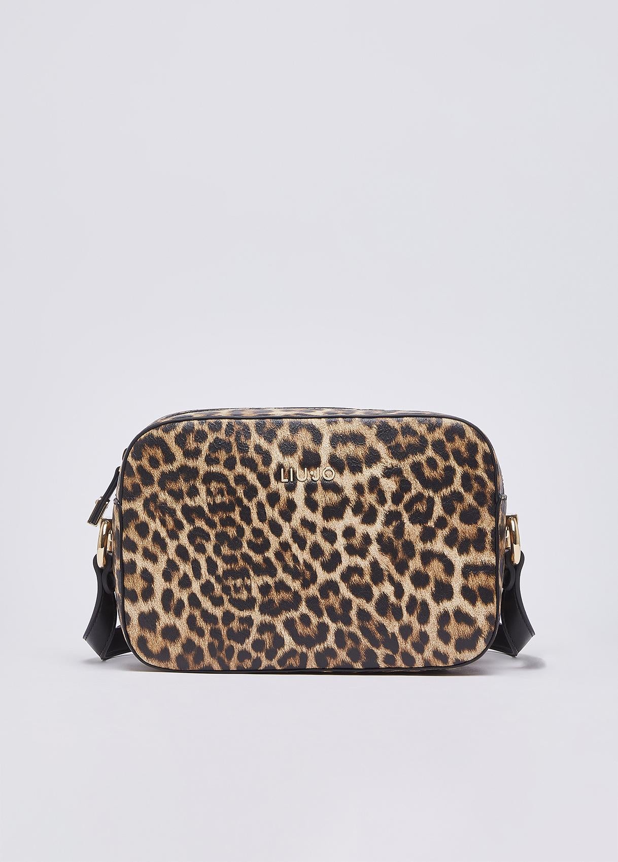 Borsa a tracolla Liu Jo con stampa animalier e chiusura zip Maculato TU | Giò Fashion