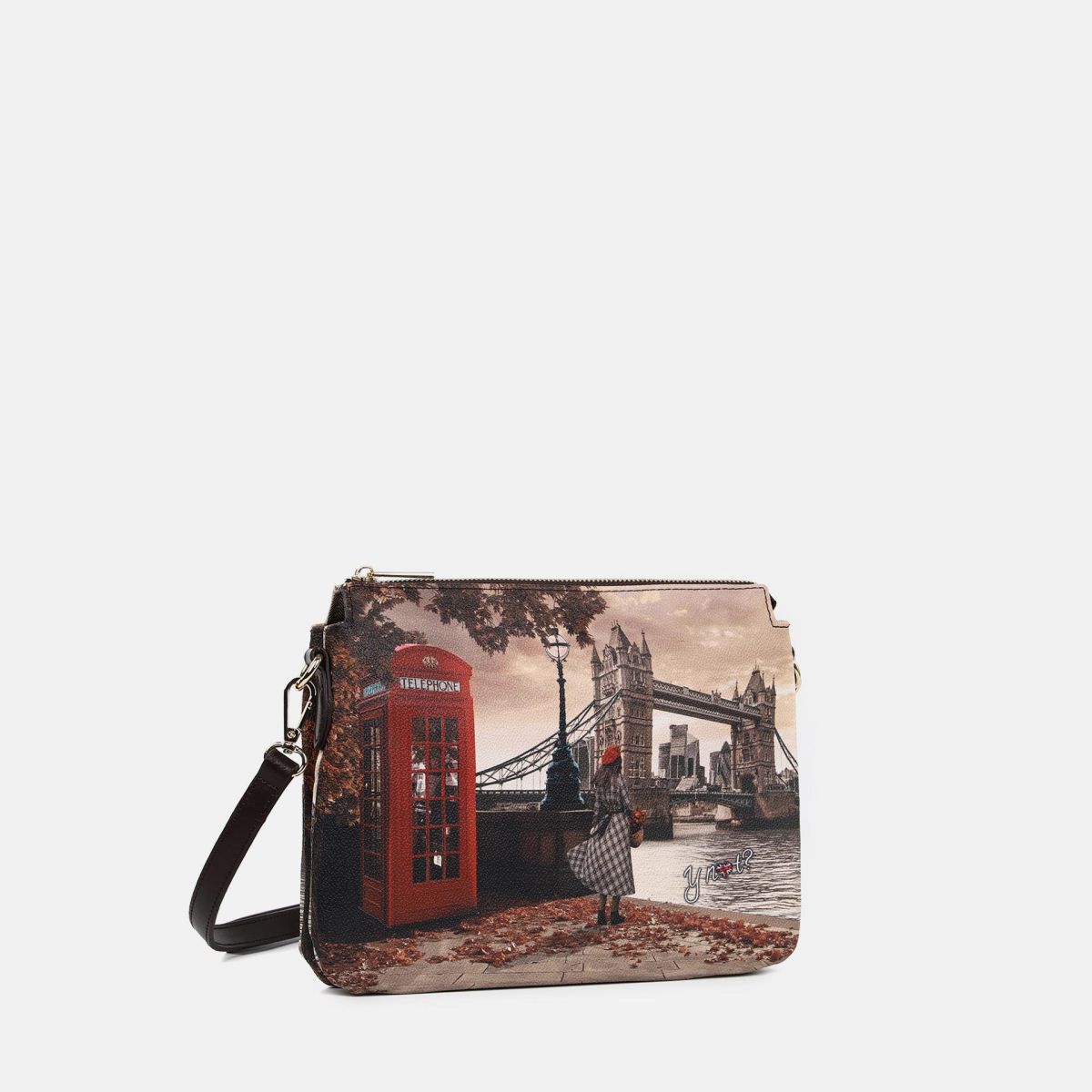 Ynot borsa a spalla con doppio scomparto