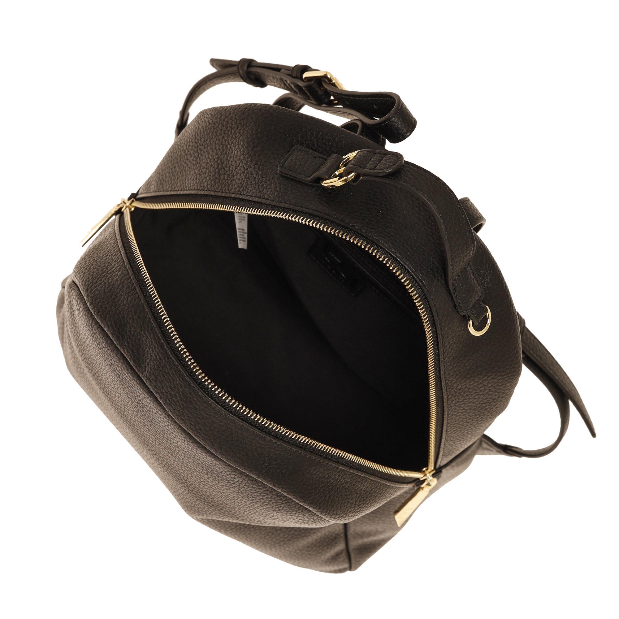 Zaino Byblos donna in ecopelle con zip superiore e dettagli metallici eleganti Nero TU | Giò Fashion