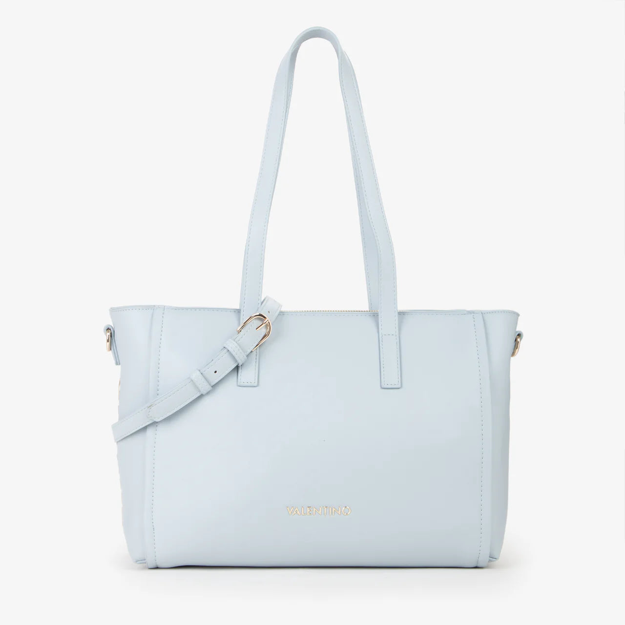 Valentino borsa shopper donna elegante con doppi manici AZZURRO TU | Giò Fashion