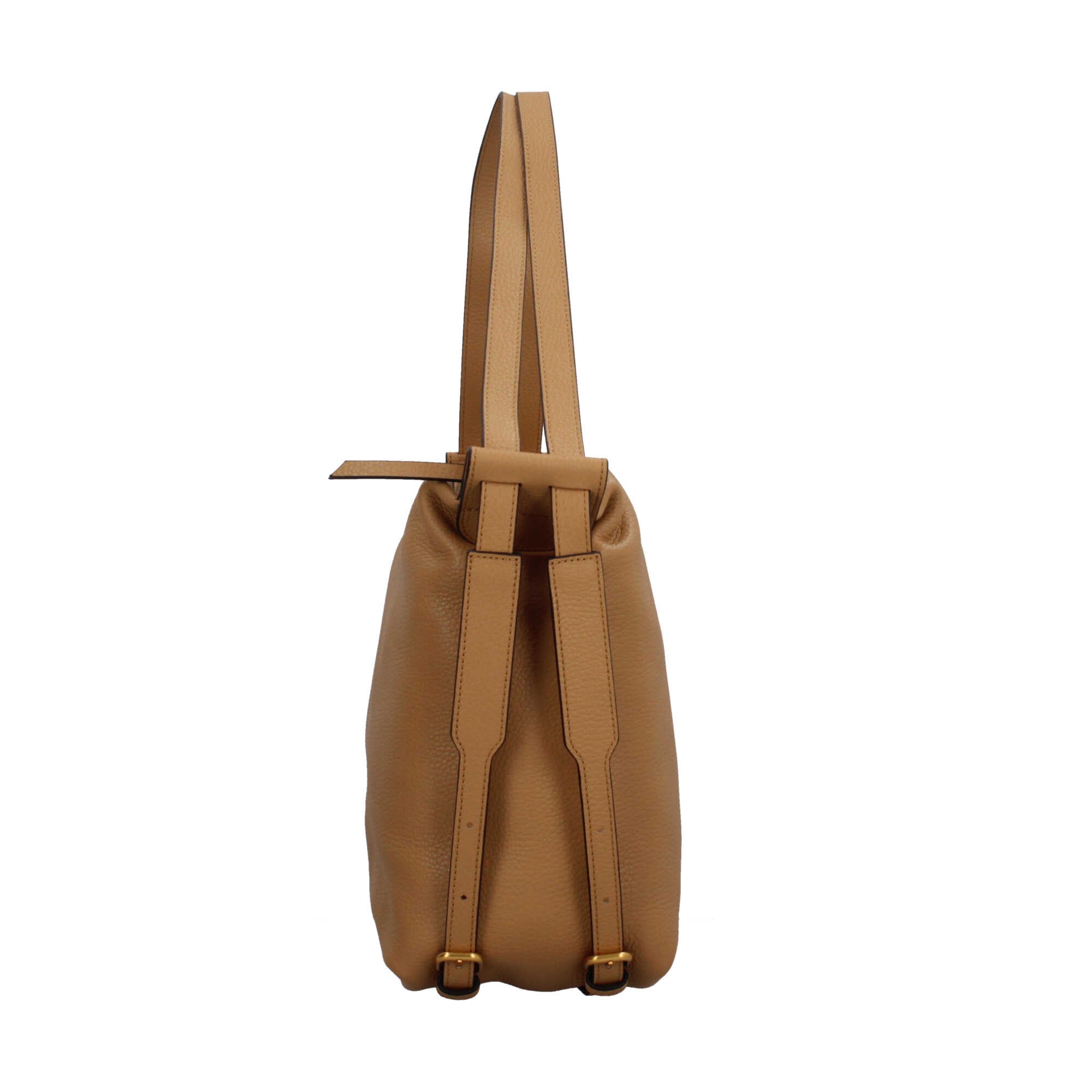 Gianni Chiarini Guia zaino in pelle martellata con doppia zip e tracolle regolabili Beige TU | Giò Fashion