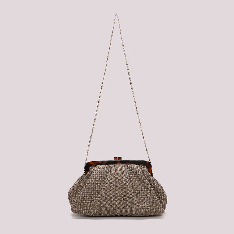 Borsa a Mano Mimi Mua Rafia Marrone TU | Giò Fashion