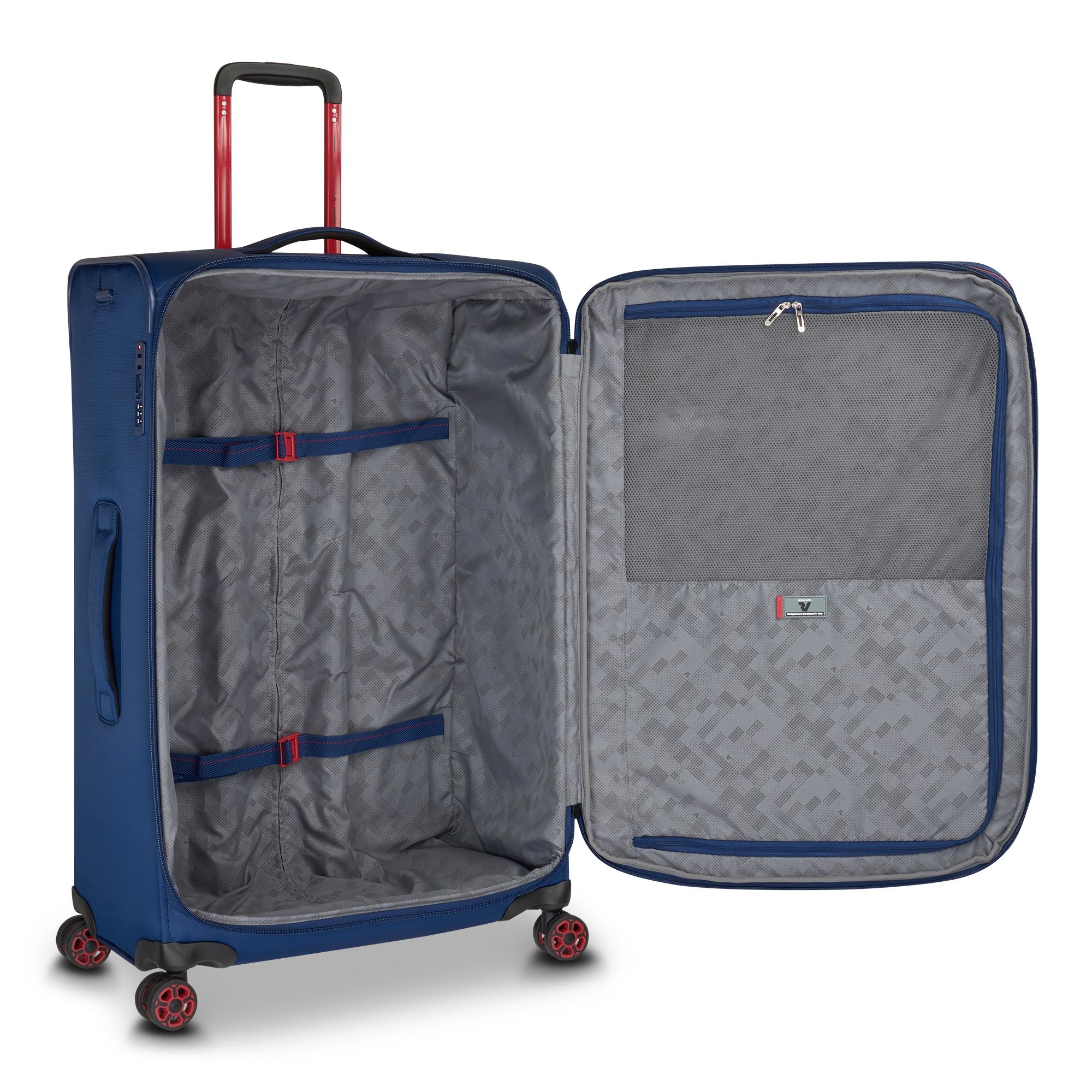 Trolley Grande Roncato 77cm - Valigia Spaziosa e Robusta BLU SCURO TU | Giò Fashion