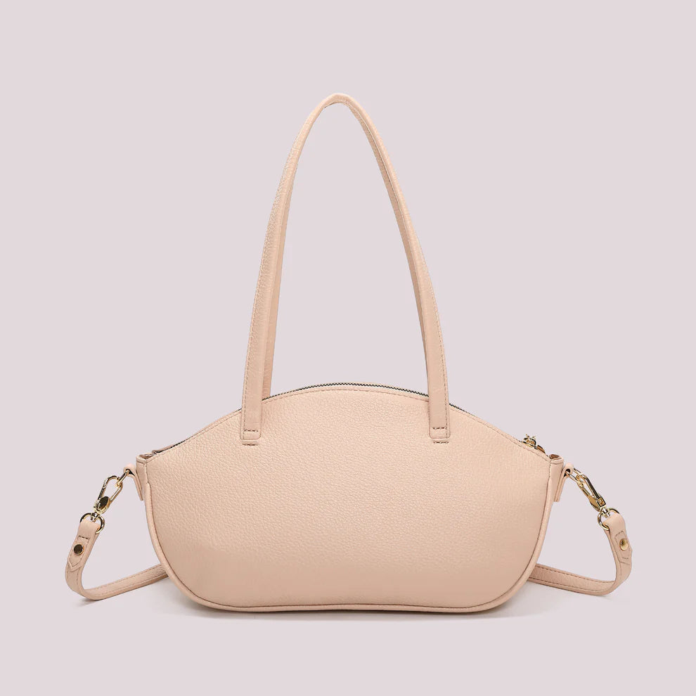 Borsa a Spalla Mimi Mua Nodo ai Manici Cipria TU | Giò Fashion