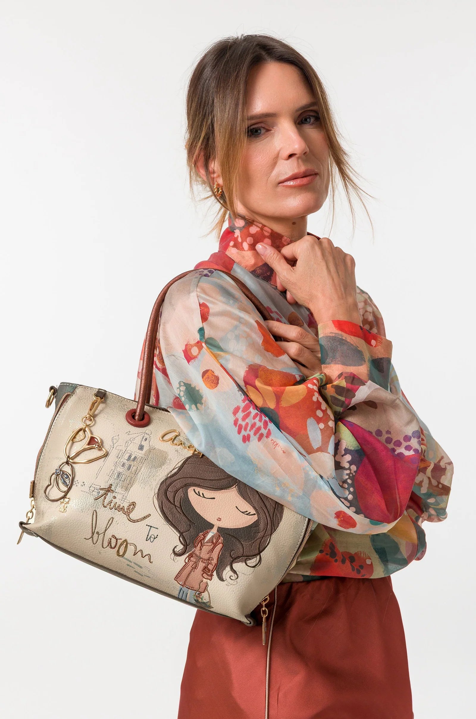 Borsa Donna Anekke Tulip con Manico Corto e Tracolla
